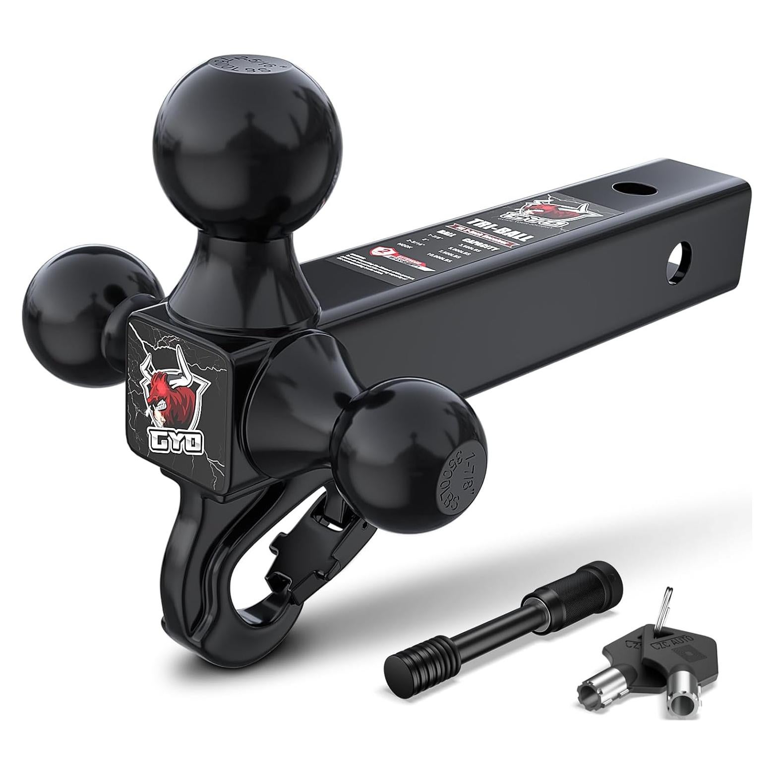 Enganche de Remolque GYO 4 en 1 Bola Triple 10,000 lbs