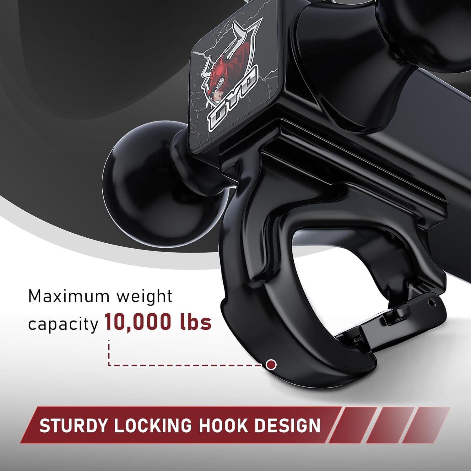 Enganche de Remolque GYO 4 en 1 Bola Triple 10,000 lbs