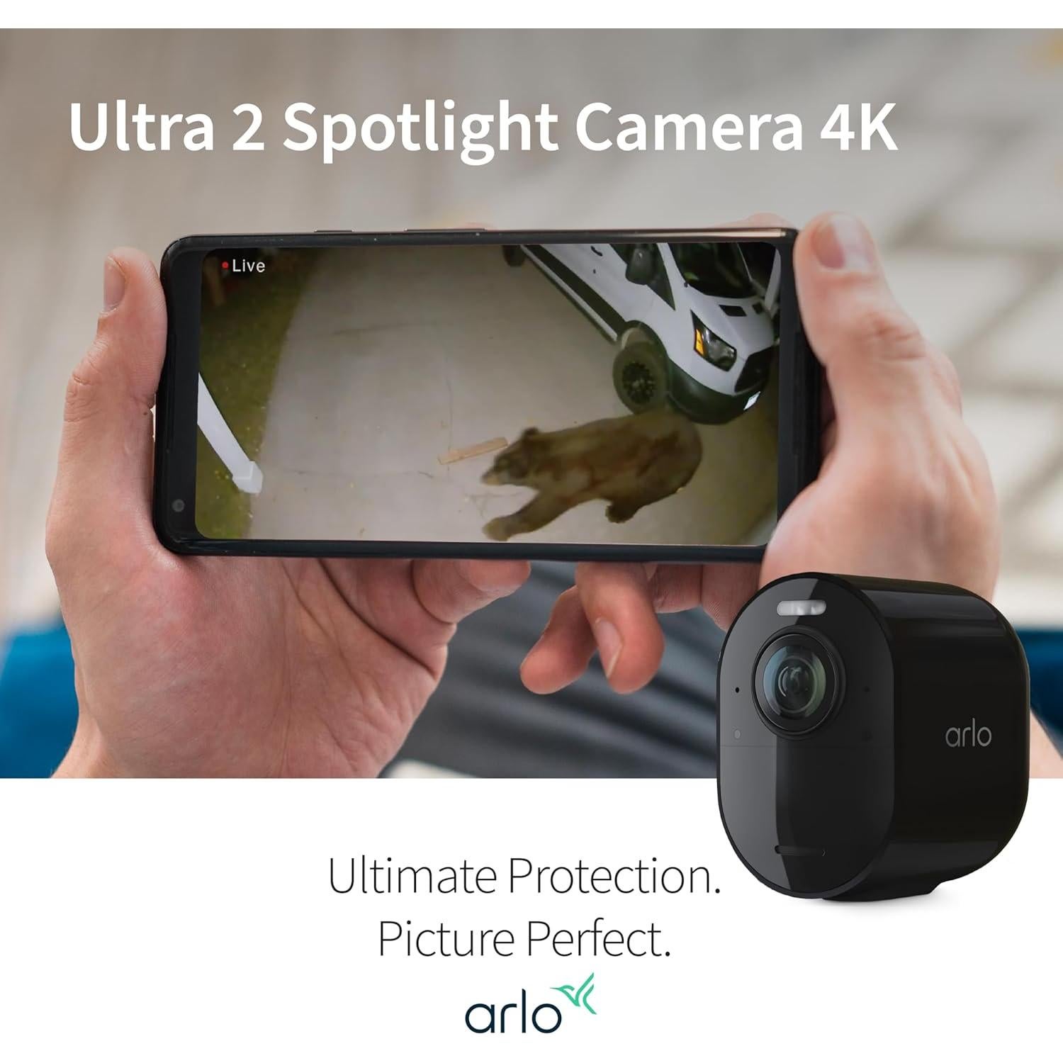 Cámara de Seguridad Arlo Ultra 2 - 4K HDR, 2 Cámaras, SmartHub