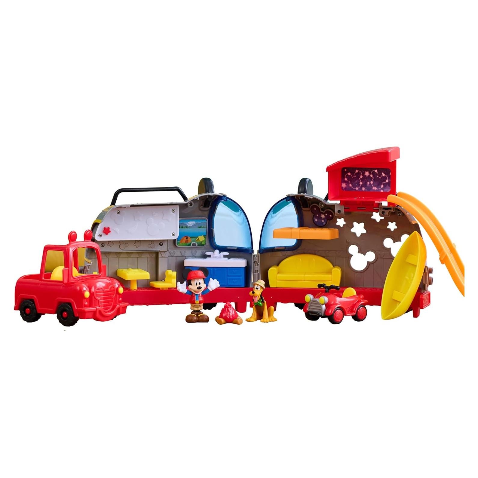 Playset Campista Feliz Disney Junior Mickey Mouse 12 Piezas