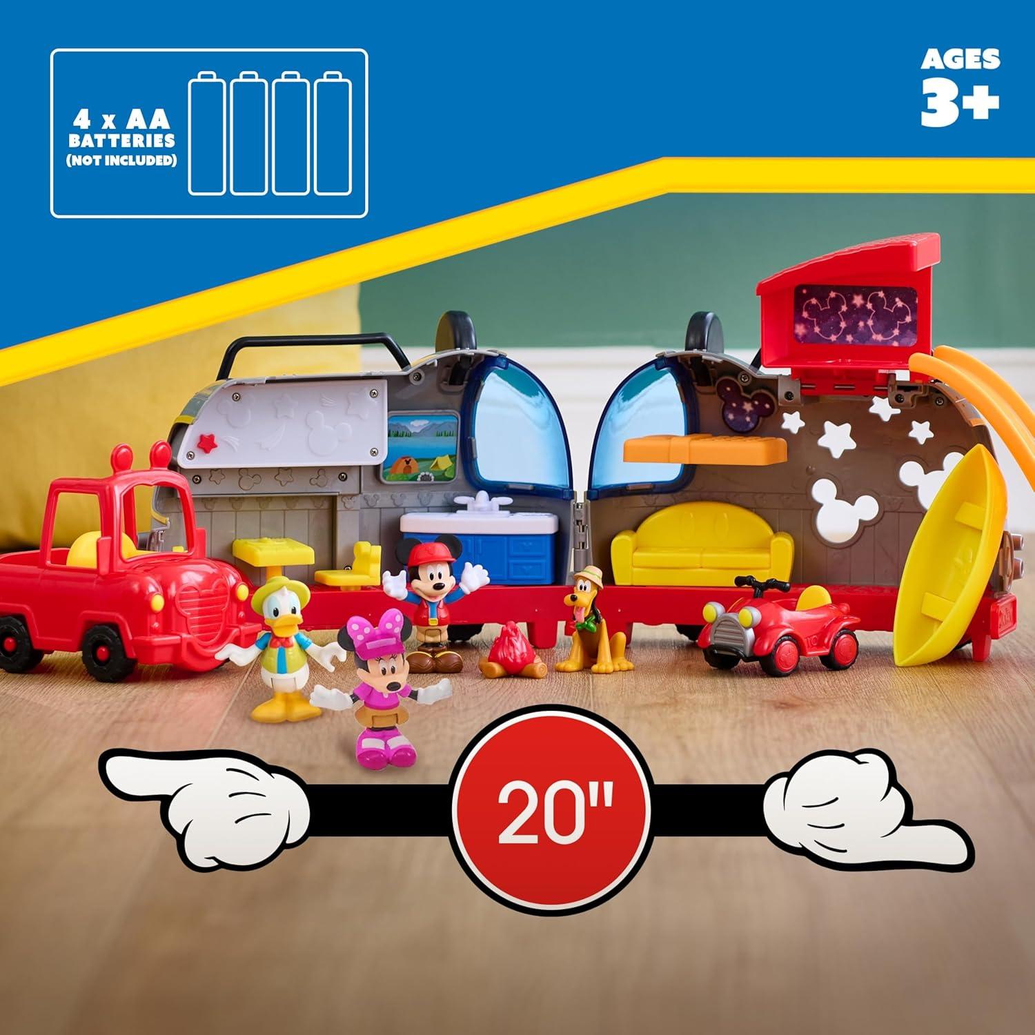 Playset Campista Feliz Disney Junior Mickey Mouse 12 Piezas