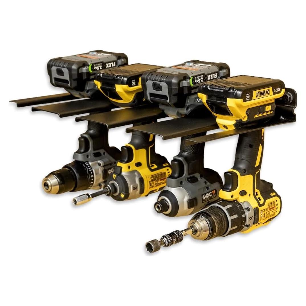 Estante de Almacenamiento para Taladros StoreYourBoard, Soporta 4 Taladros