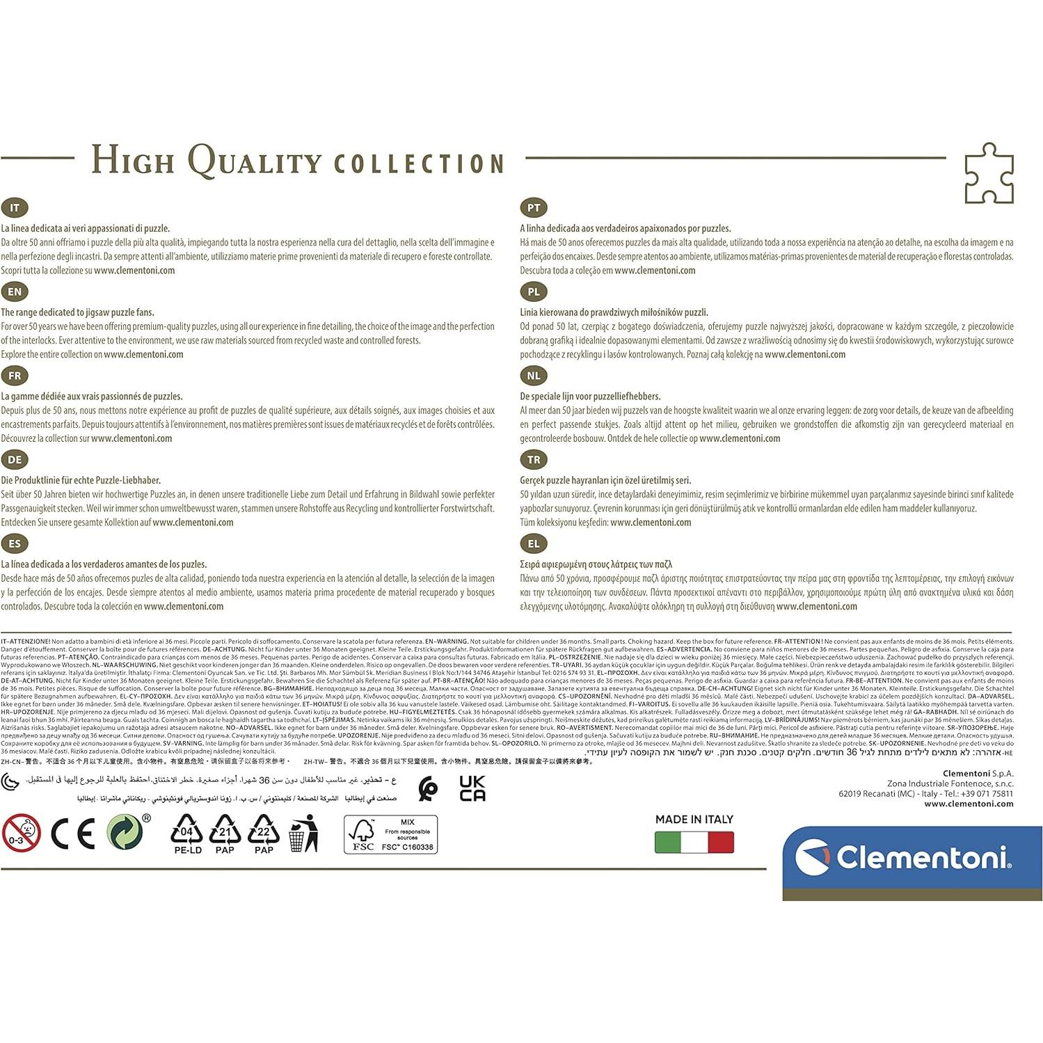 Puzzle Clementoni 35123 Gato de Cheshire 500 Piezas 49x36cm