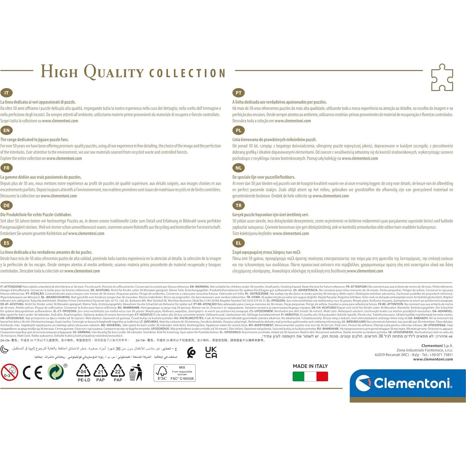 Puzzle Clementoni 35123 Gato de Cheshire 500 Piezas 49x36cm