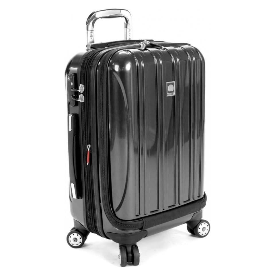 Maleta Delsey Helium Aero Expandible 19" Negro Policarbonato