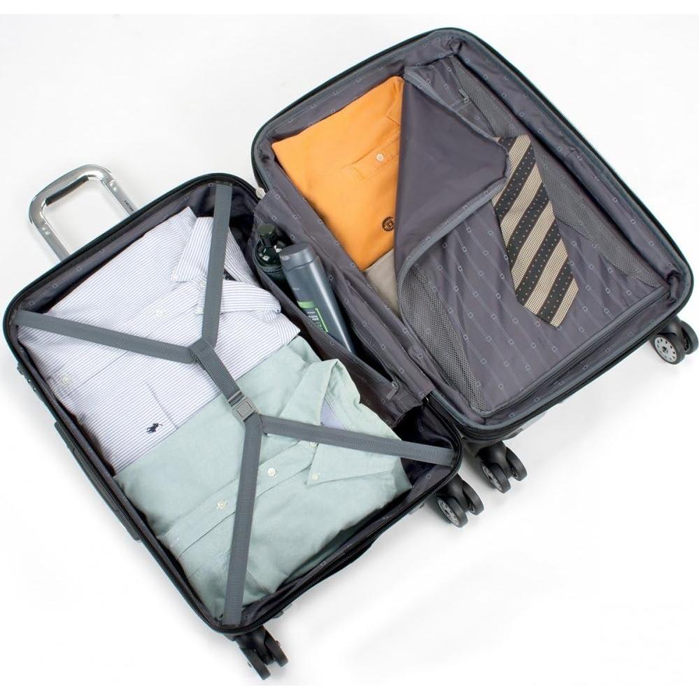 Maleta Delsey Helium Aero Expandible 19" Negro Policarbonato