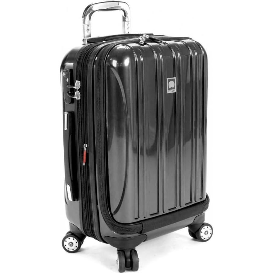 Maleta Delsey Helium Aero Expandible 19" Negro Policarbonato