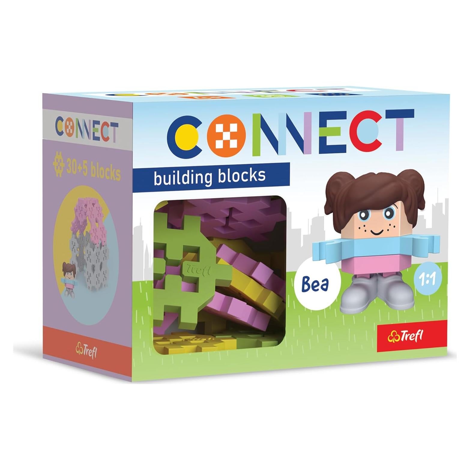 Conjunto de Ladrillos de Construcción Connect Pocket Girl Bea - 35 Piezas