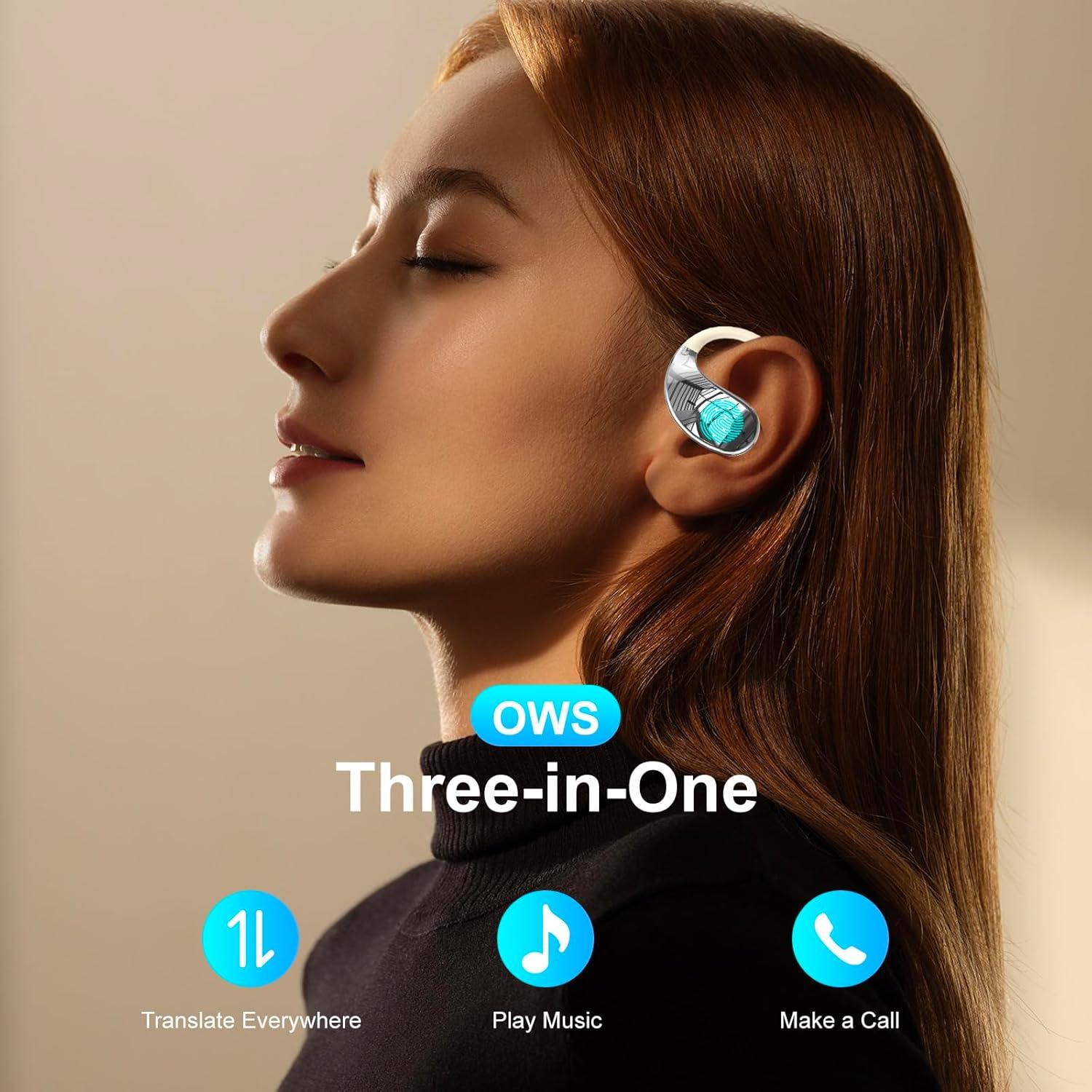 Auriculares Traductores AI TARMINAS Q93-W2 Blanco 150 Idiomas