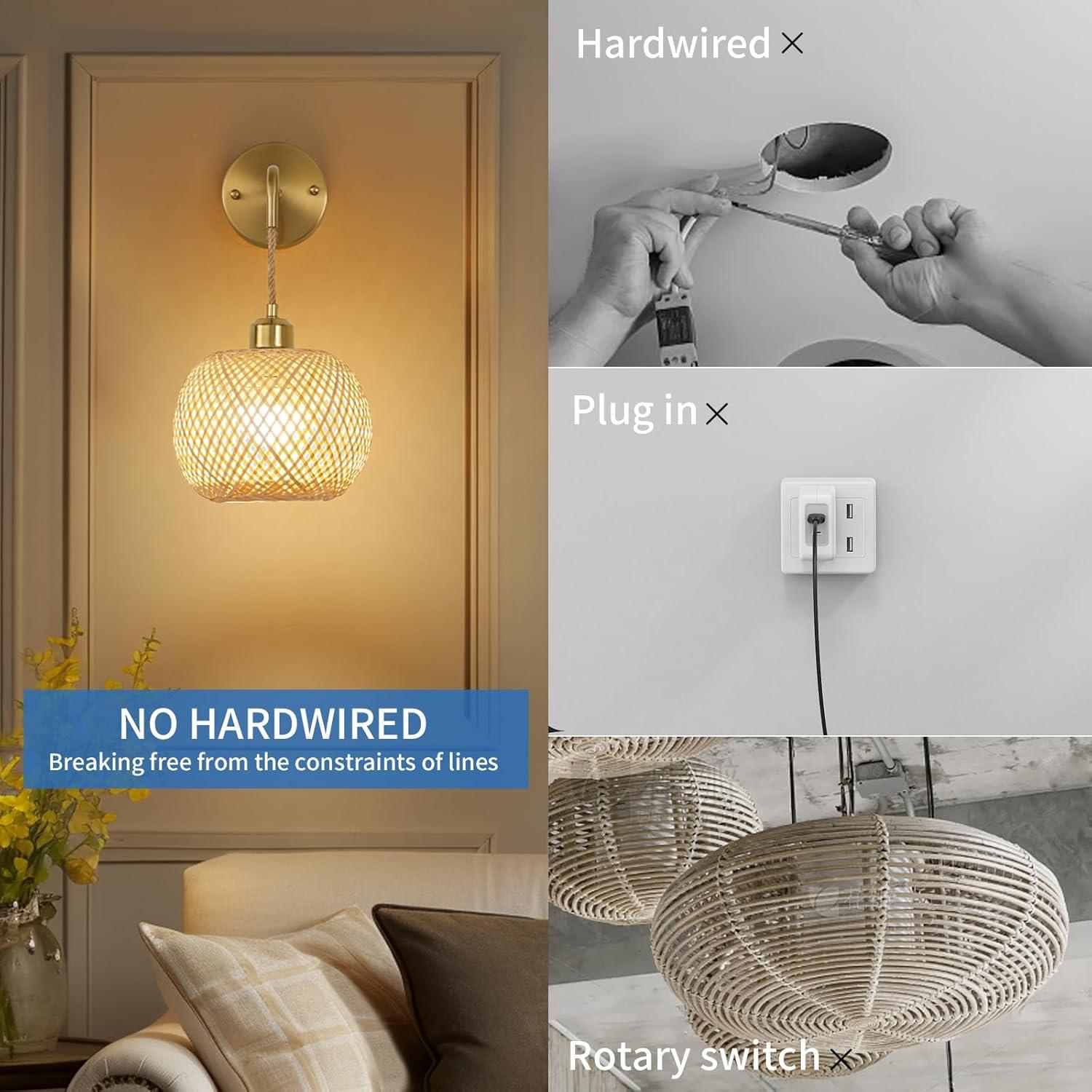 Aplique de Pared Inalámbrico Vitnucrol Dorado 48cm 2 Bombillas RGB