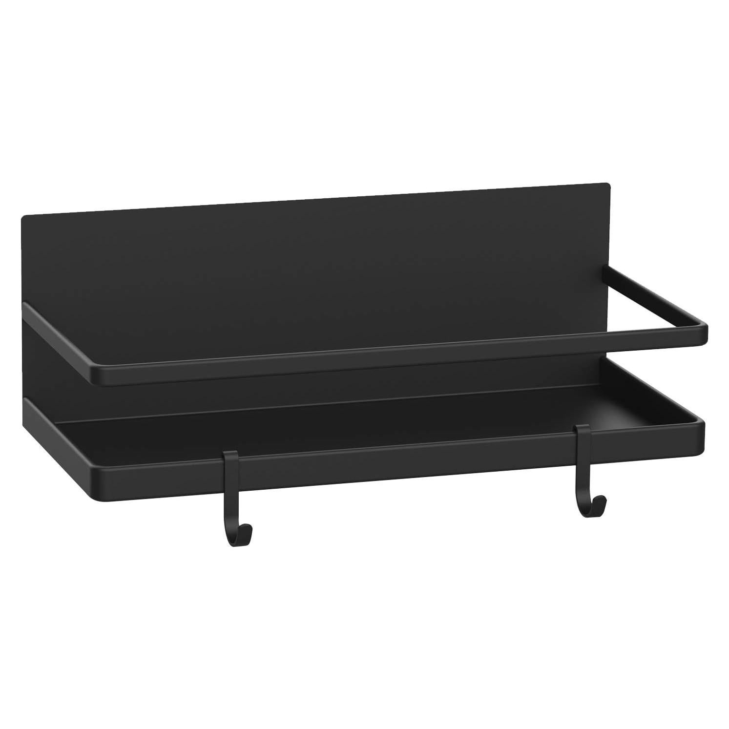 Estante Magnético Thipoten para Especias - Negro, 24.6x11x8.6cm