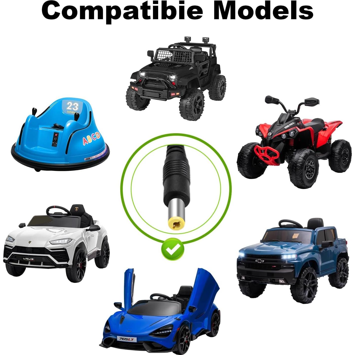 Cargador 12V LAZORA para Juguetes de Paseo - Carga Rápida