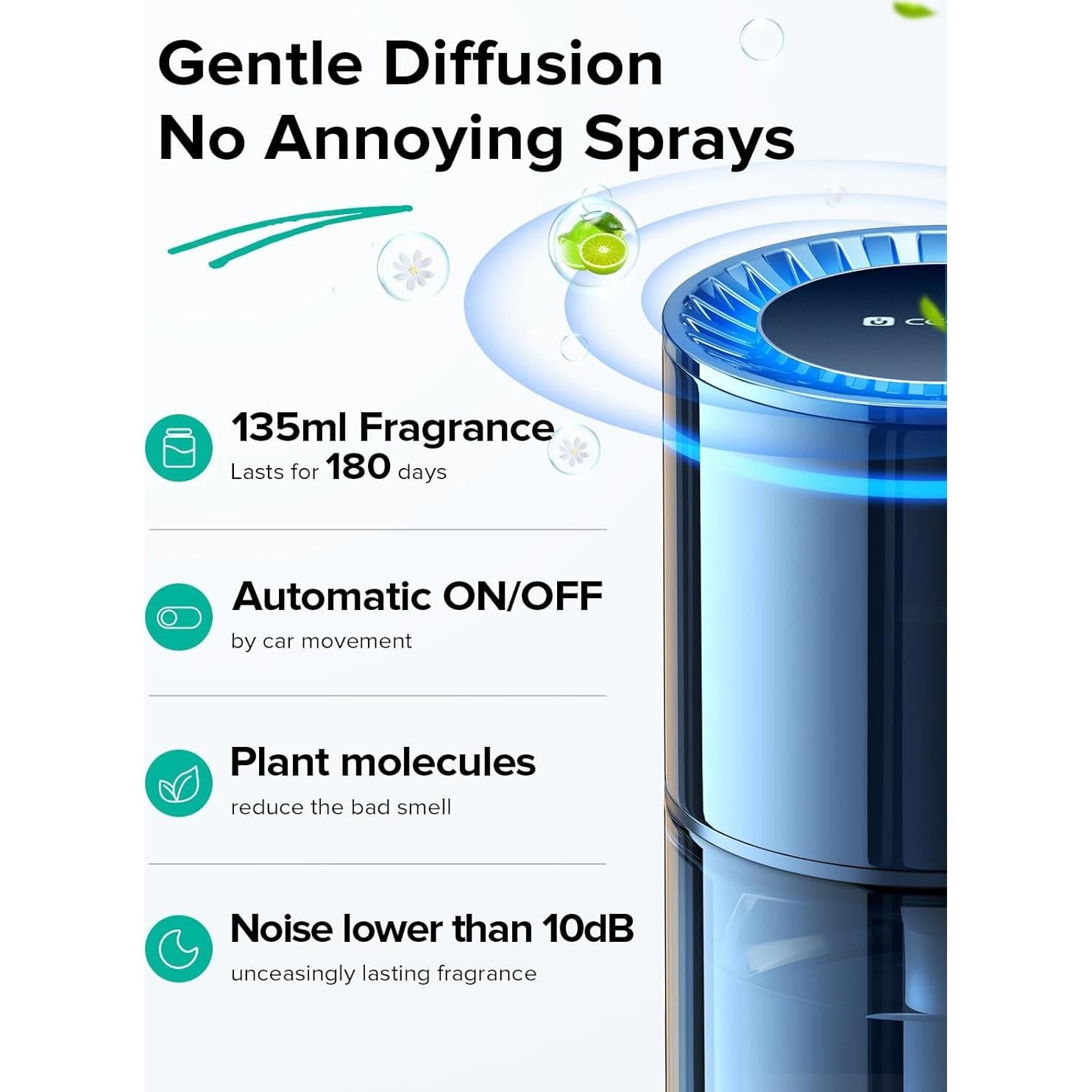 Ambientador de Aire para Auto Ceeniu CF3 135ml Aroma Bambú