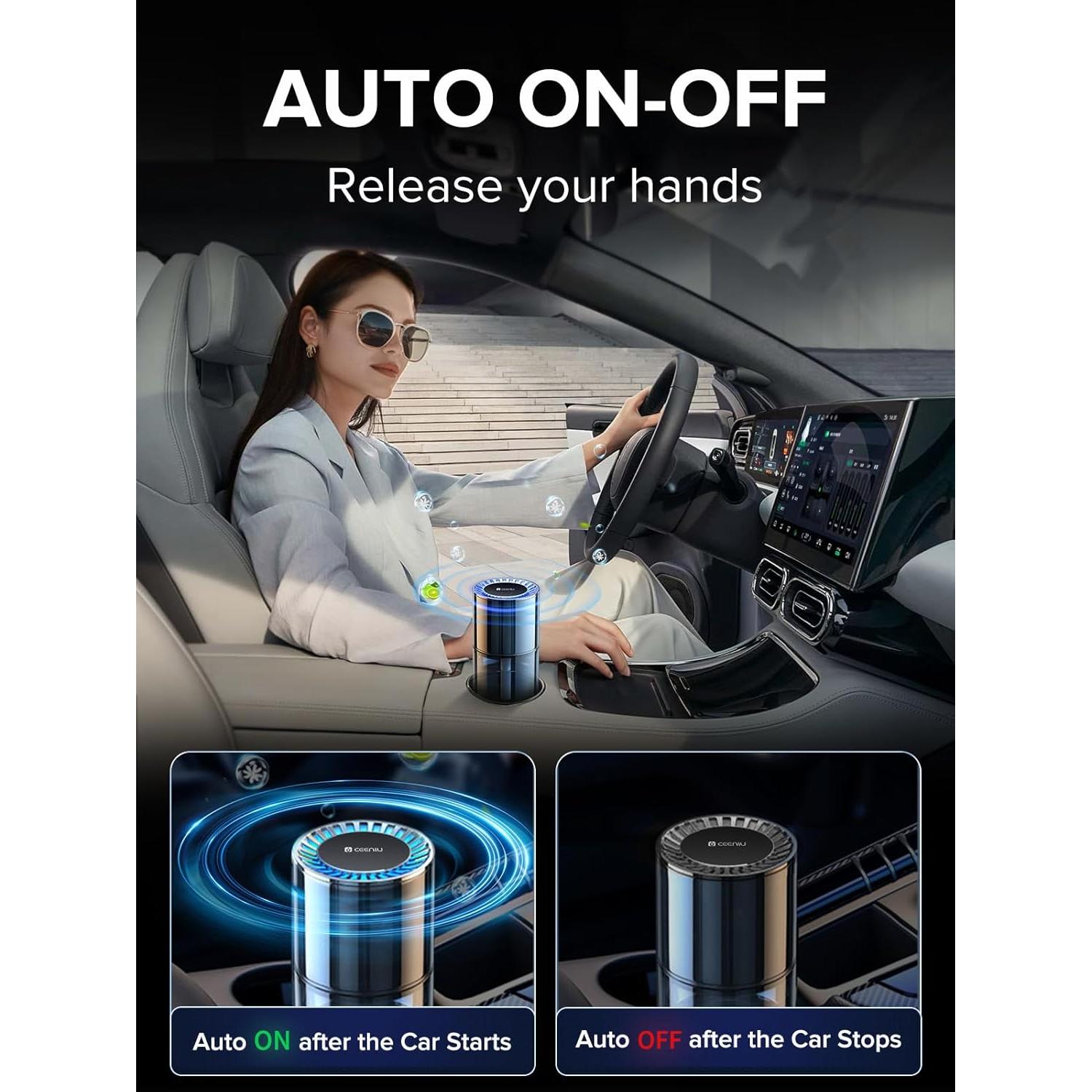 Ambientador de Aire para Auto Ceeniu CF3 135ml Aroma Bambú