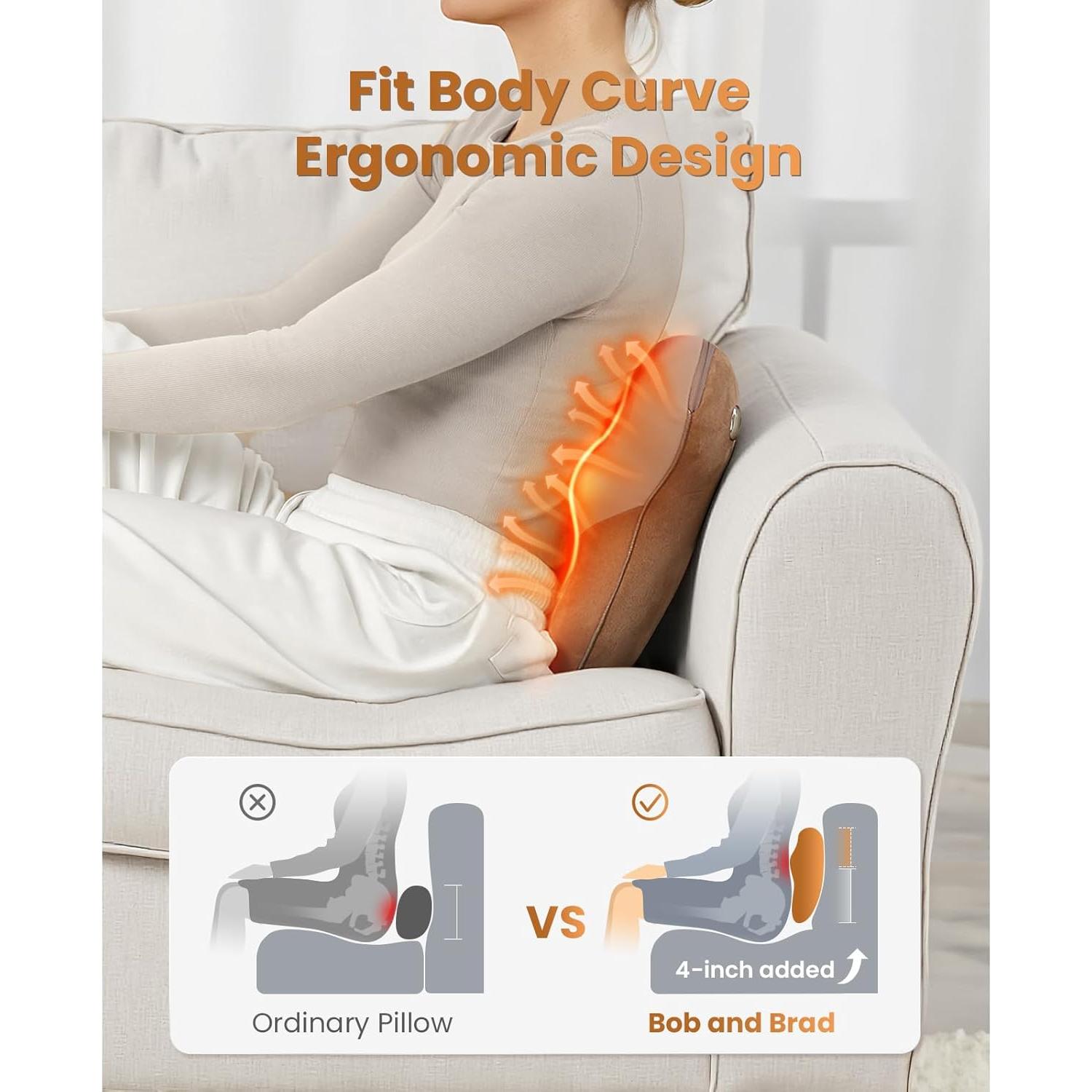 Masajeador de Espalda y Cuello Bob y Brad con Calor 29x10.9cm