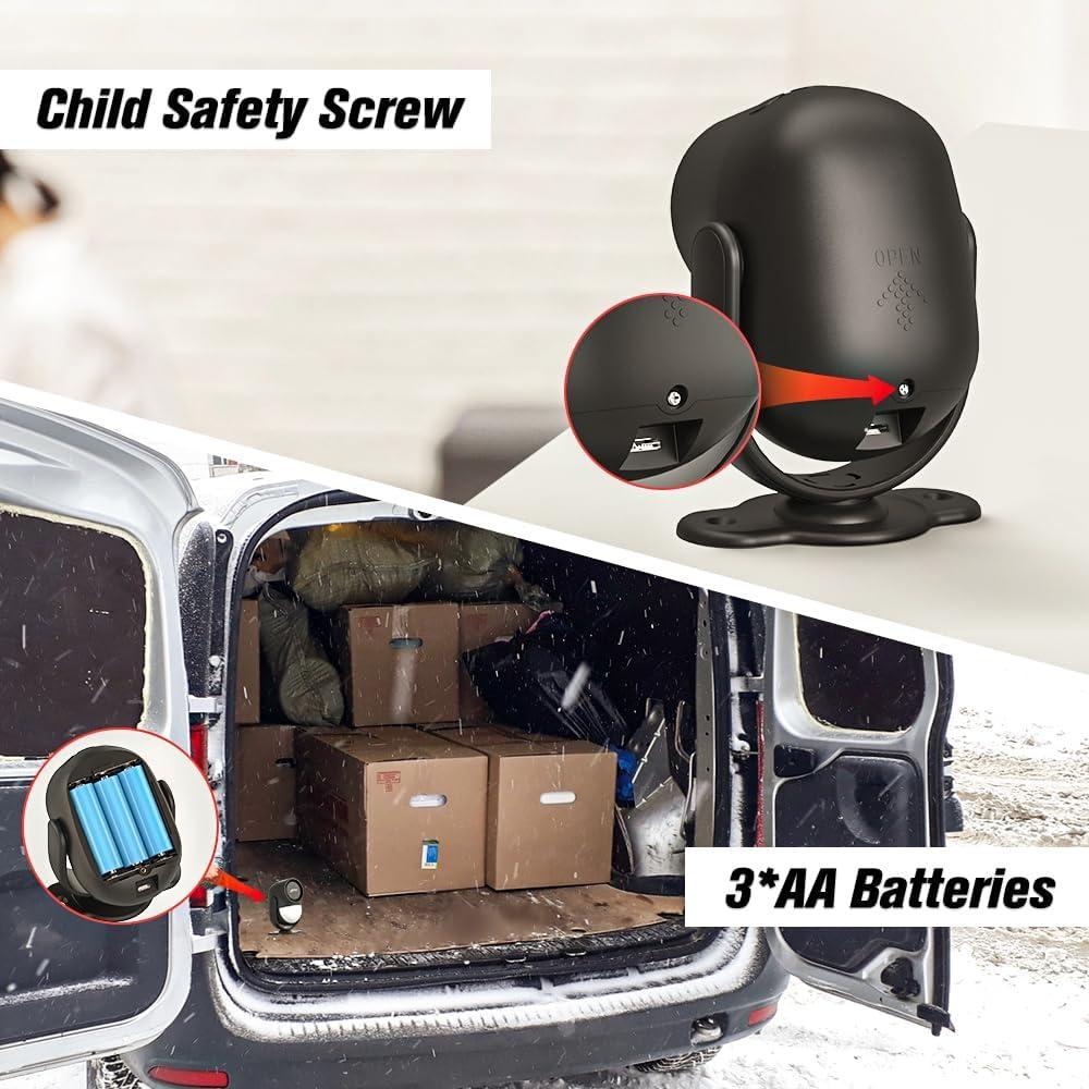 Alarma de Movimiento Infrarroja Luckydeer 125dB con Control Remoto