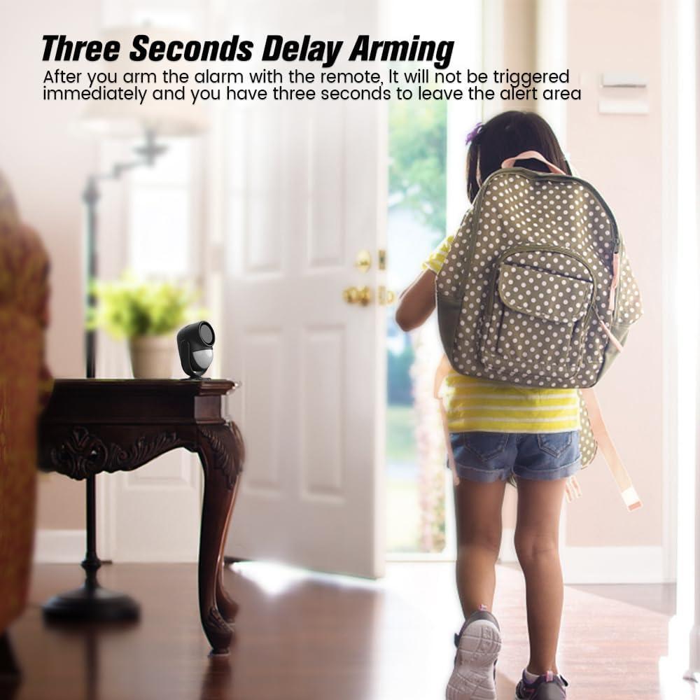 Alarma de Movimiento Infrarroja Luckydeer 125dB con Control Remoto