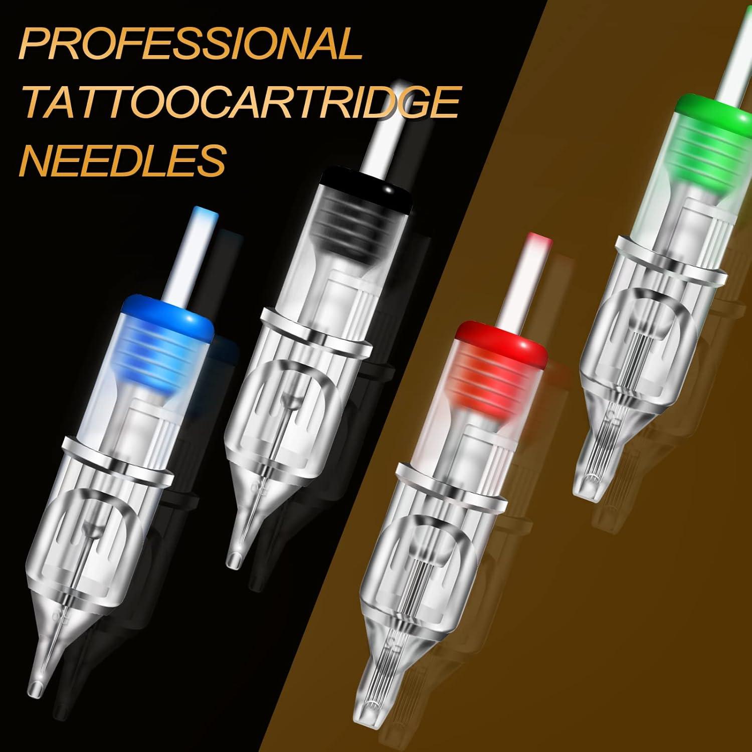 Cartuchos de Agujas de Tatuaje Yuelong 40pcs Mezclados 3RL 5RL 7RL 9RL