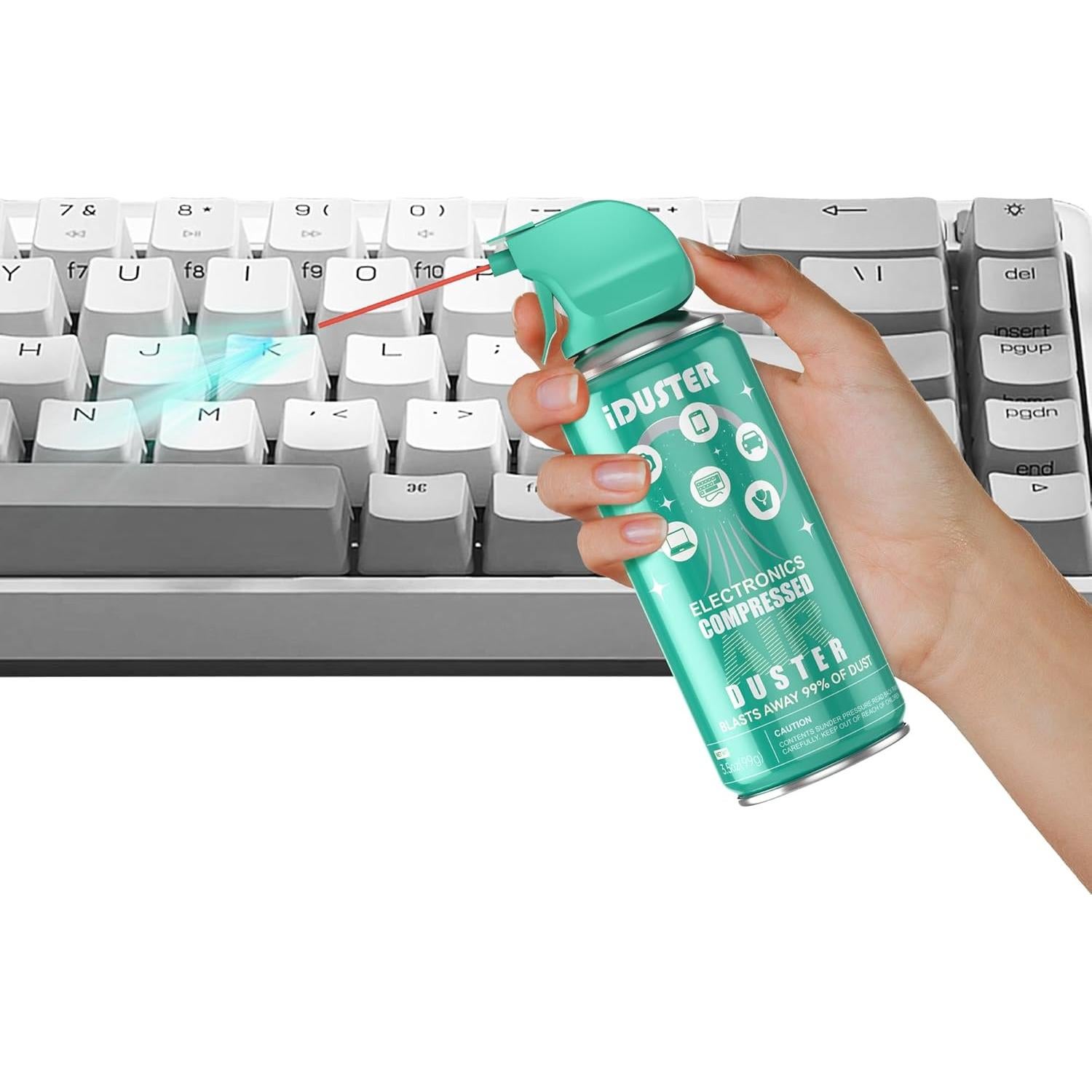 Aire Comprimido iDuster 3.5oz - Limpiador de Teclado y Electrónicos