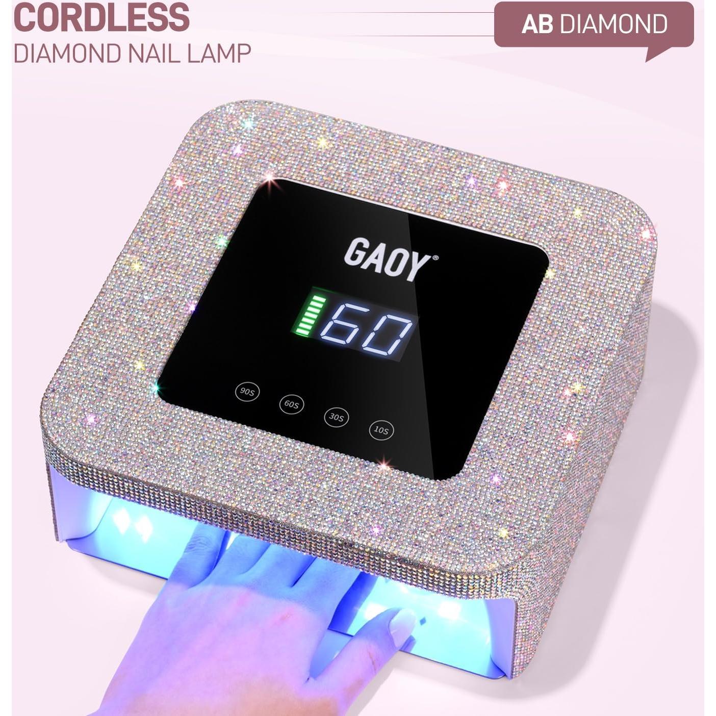 Lámpara UV LED Inalámbrica GAOY para Uñas de Gel 7800mAh