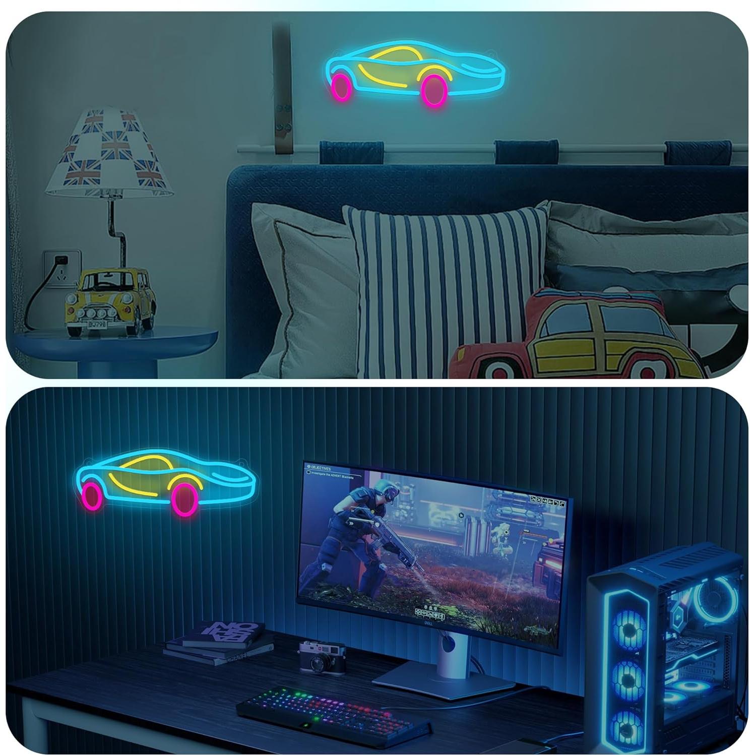 Letrero de Neón DJ Anywin 35cm Regulable LED USB