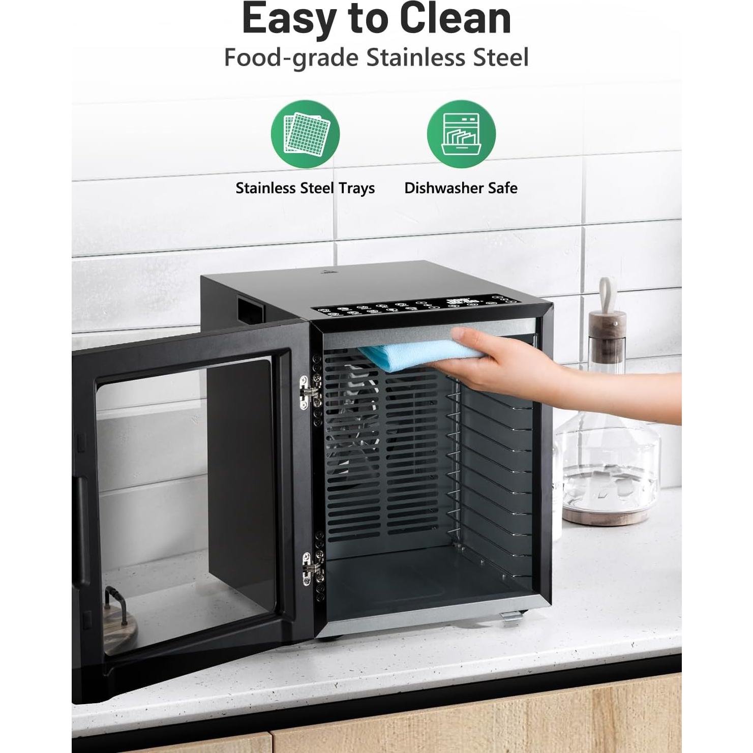 Deshidratador de Alimentos KEENSTAR 12 Bandejas Acero Inoxidable 850W