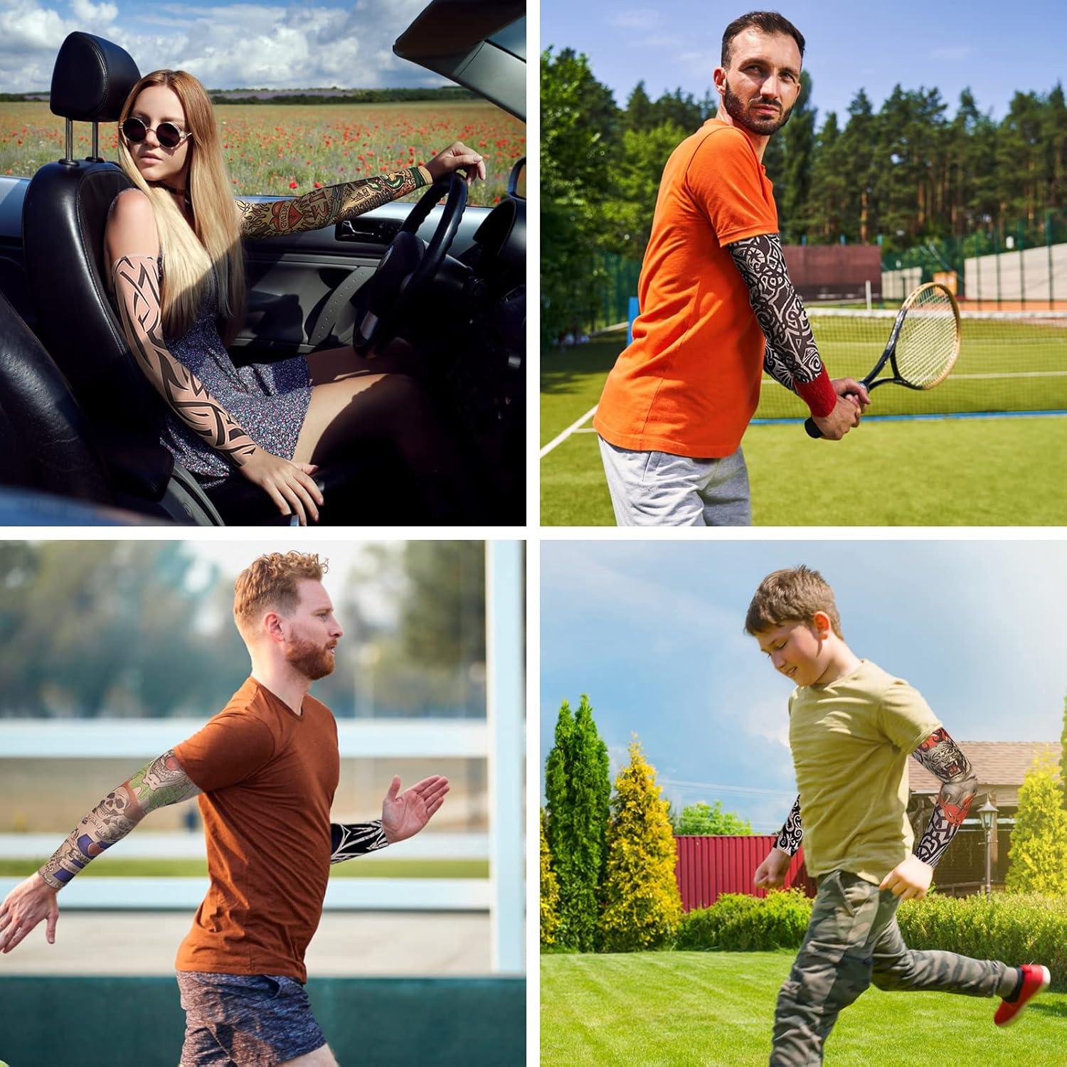 Manguitas de Tatuaje Temporales Unisex - 10 Diseños UV EZYoutdoor