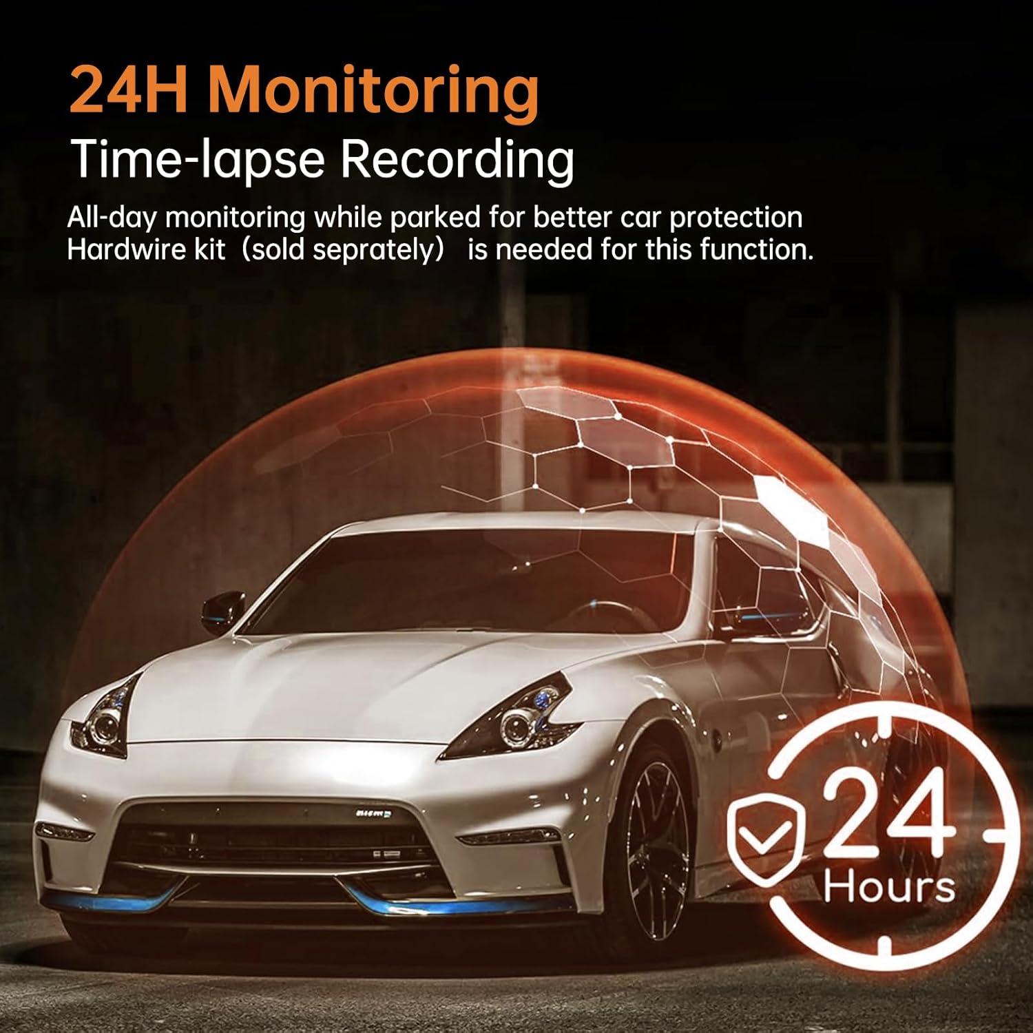 Cámara de tablero Martalk 5K 12" con GPS y visión nocturna