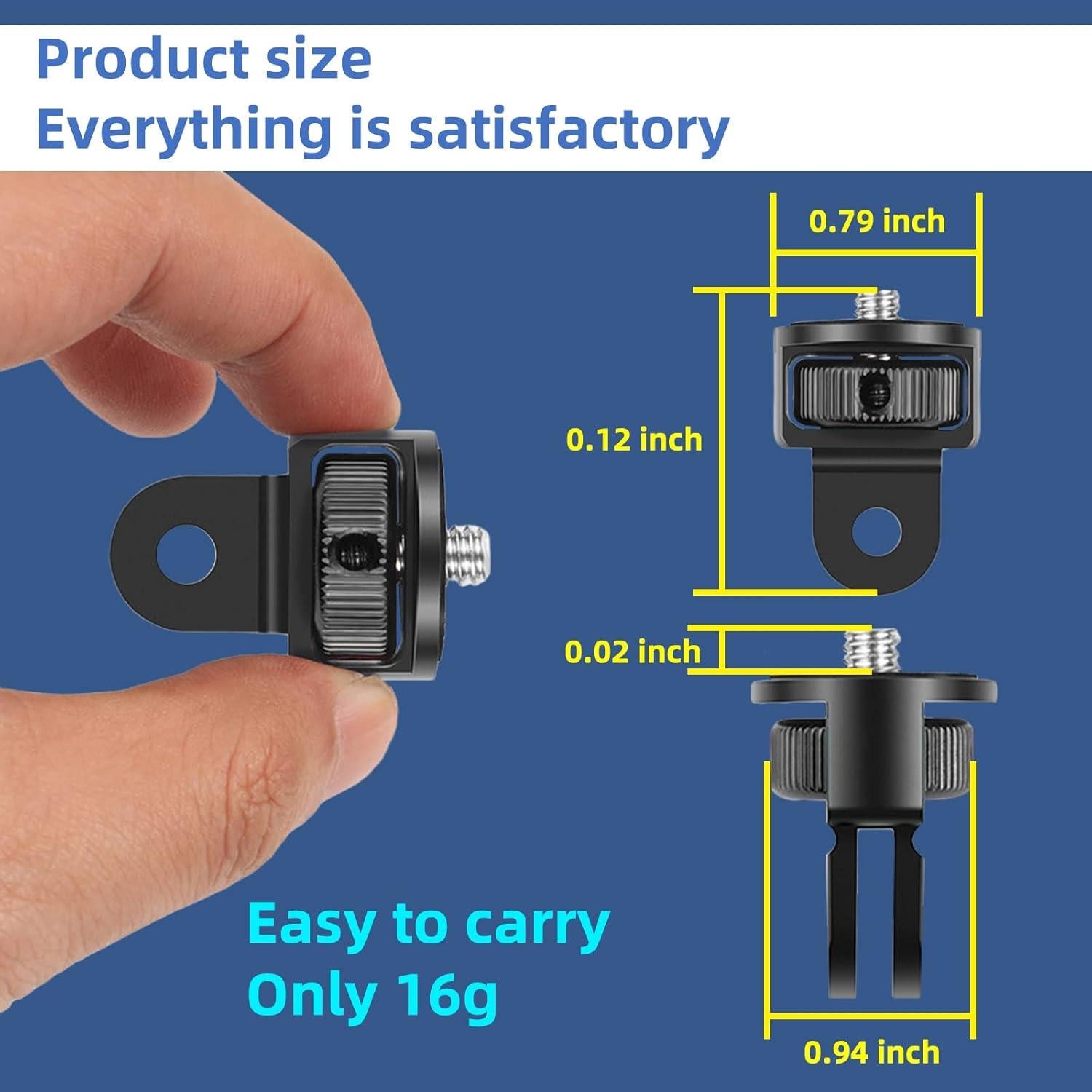 Soporte de trípode para cámara SRUIM 2 piezas 360° GoPro
