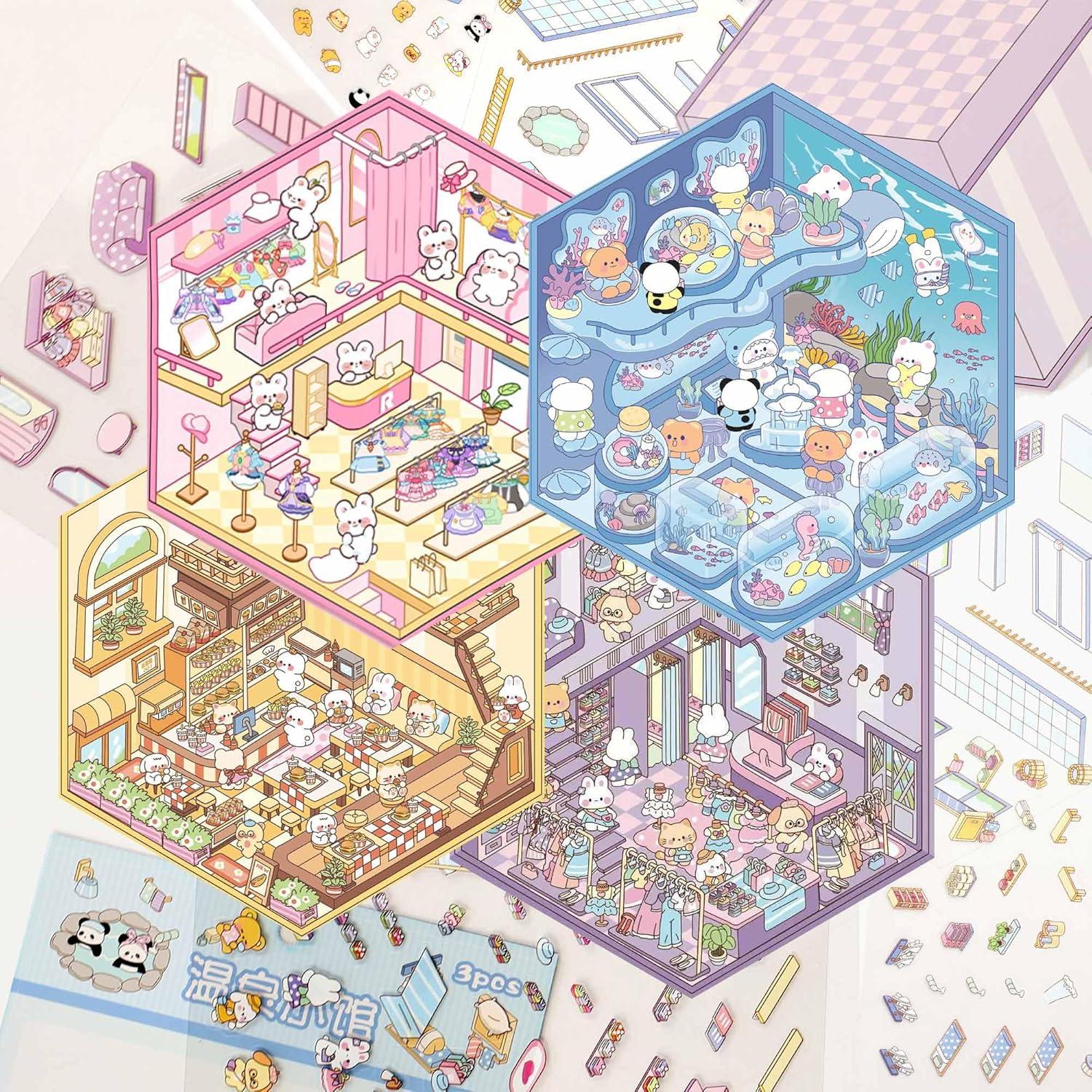 10 Juegos de Pegatinas 3D FUVLIFE para Terapia DIY