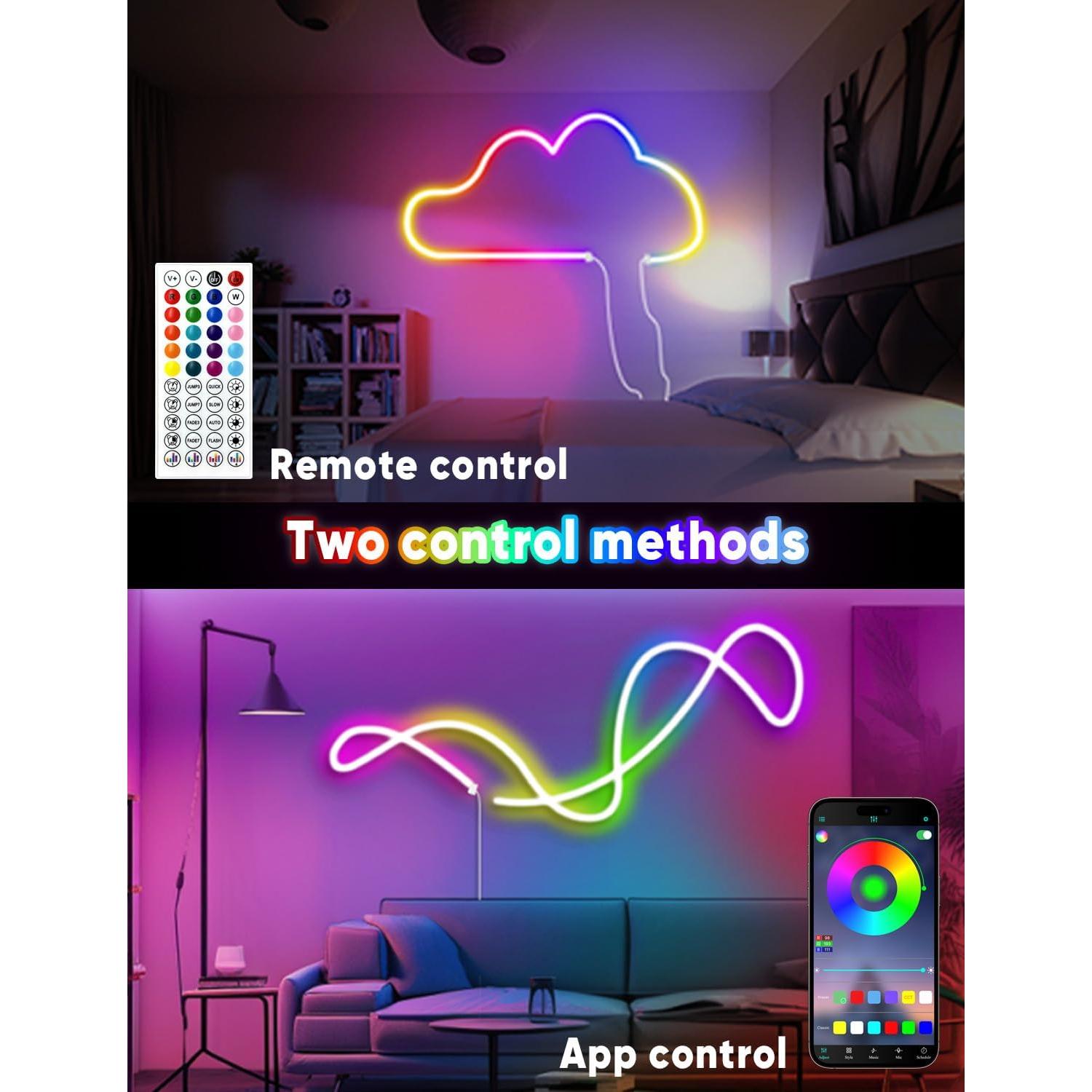 Luces de Cuerda LED KIKO 10m RGB Control Remoto IP67