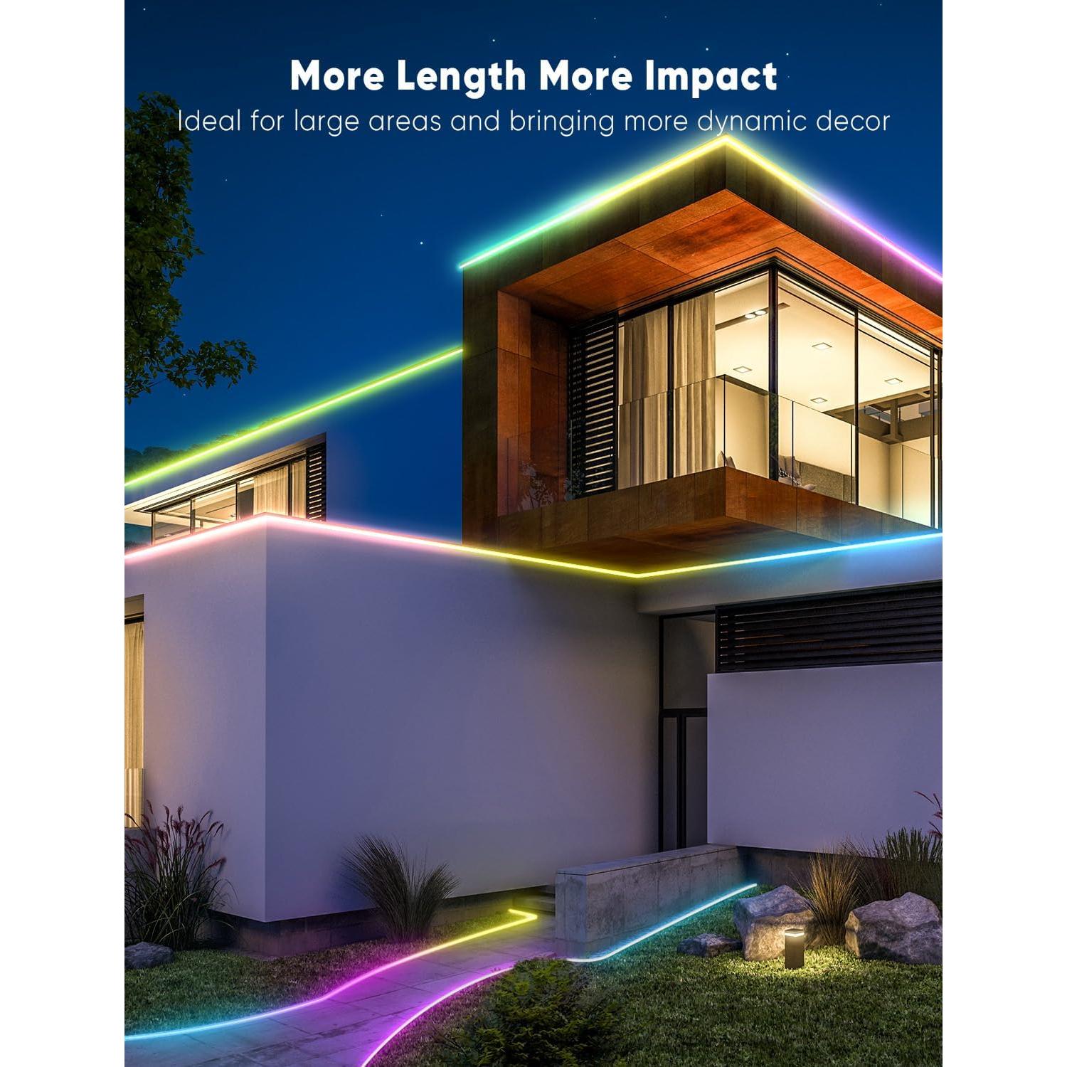 Luces de Cuerda LED KIKO 10m RGB Control Remoto IP67