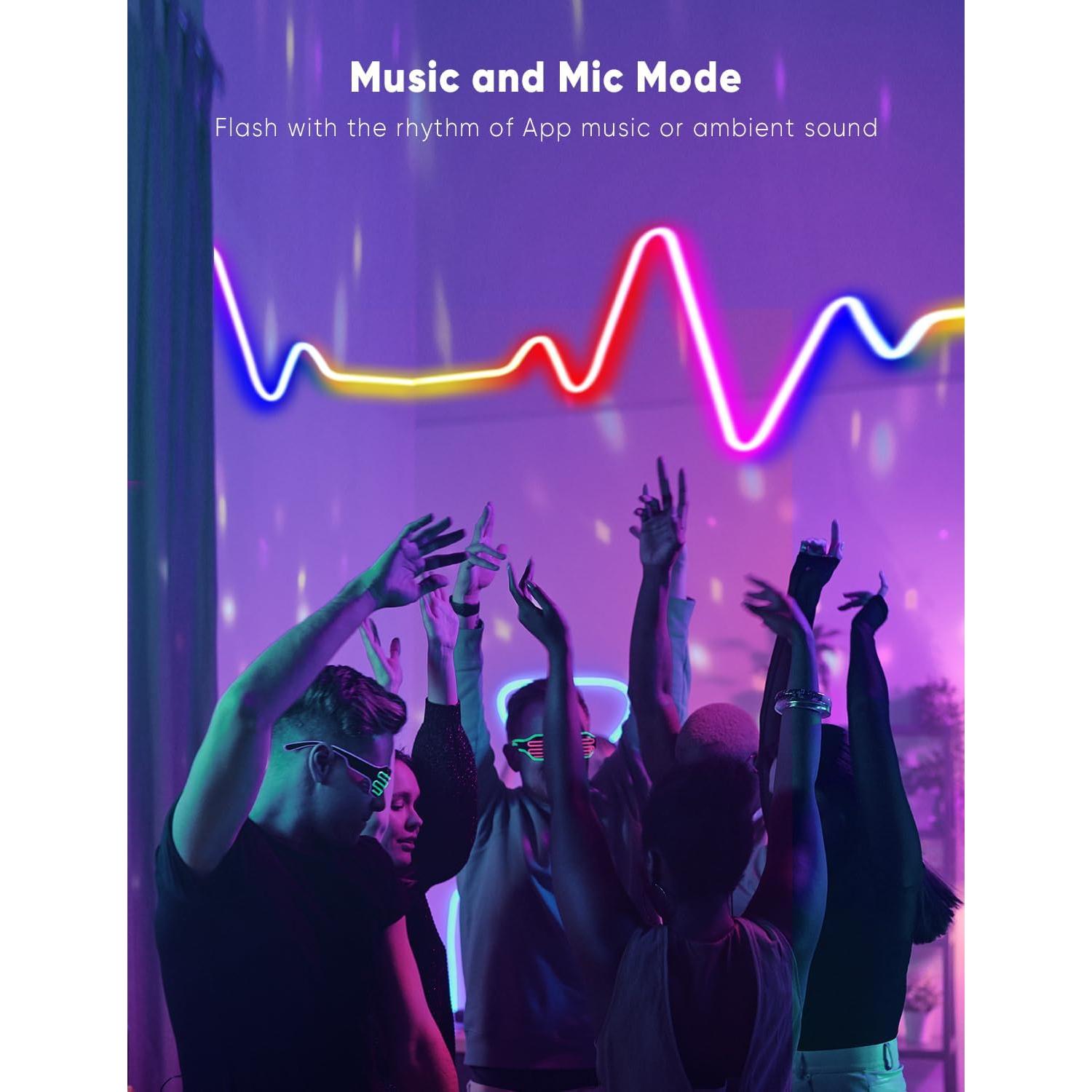 Luces de Cuerda LED KIKO 10m RGB Control Remoto IP67