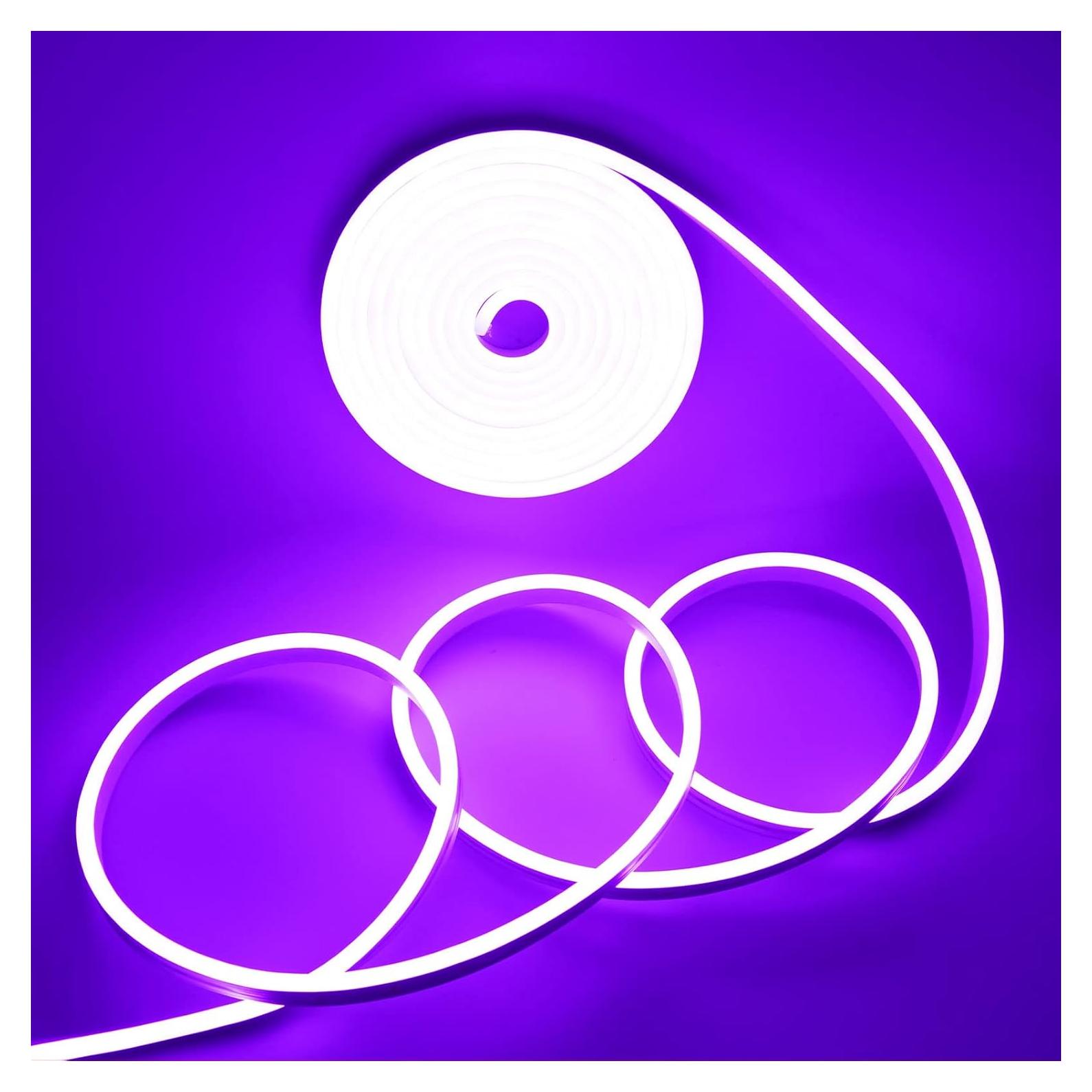 Luz de tira LED de neón morado 5M YM E-Bright IP67