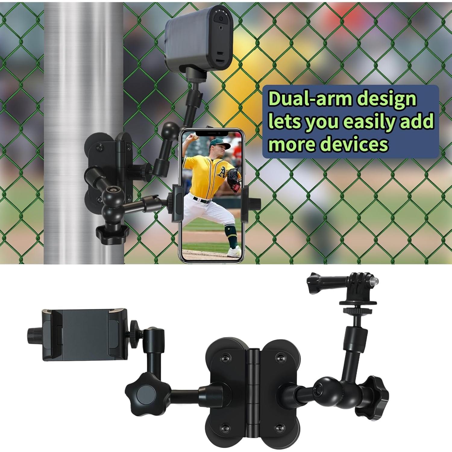 Montaje Magnético Doble Brazo FSNIWEKO para Mevo Start y GoPro