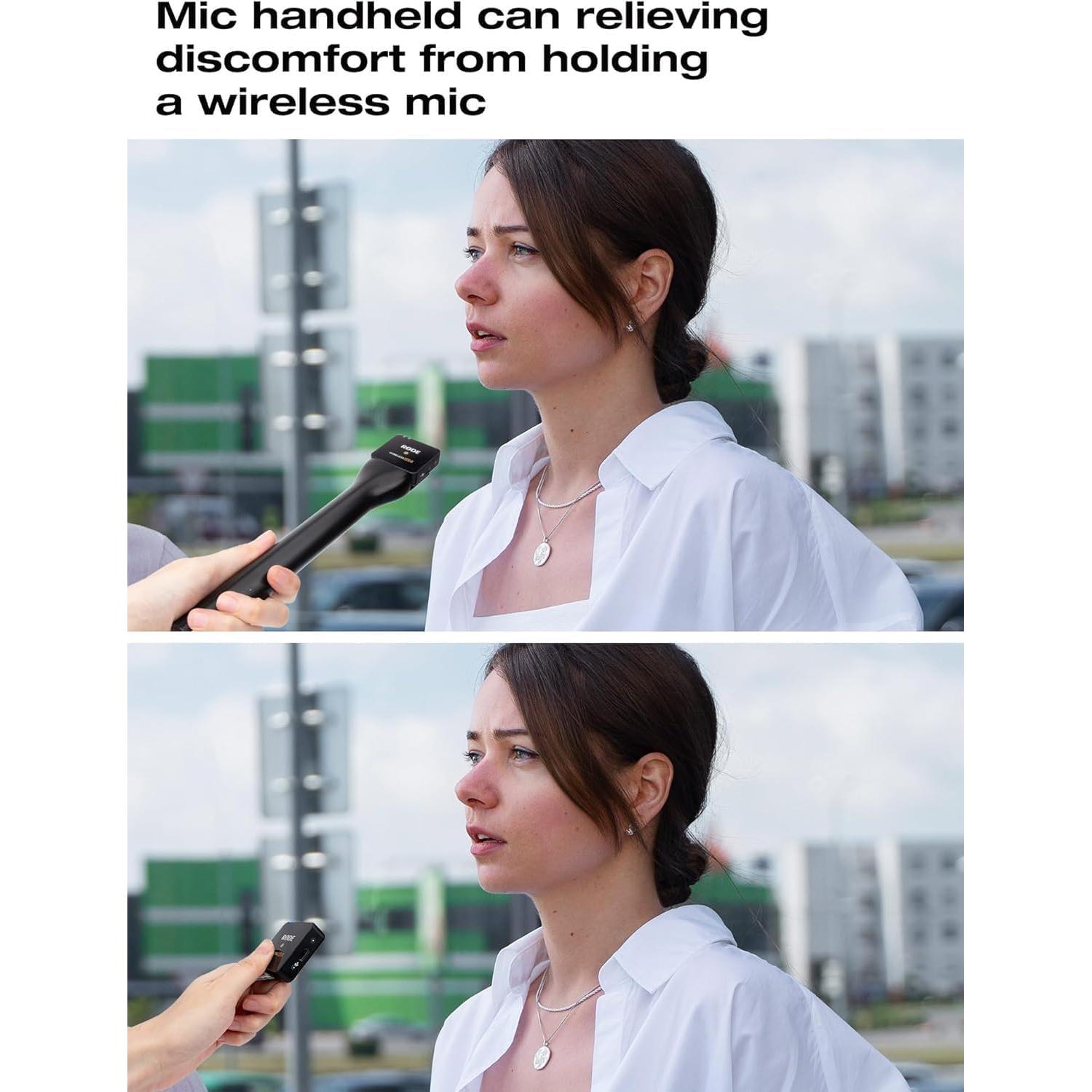 Soporte de Micrófono Inalámbrico Rode Wireless Go 2 con Filtro Antipop