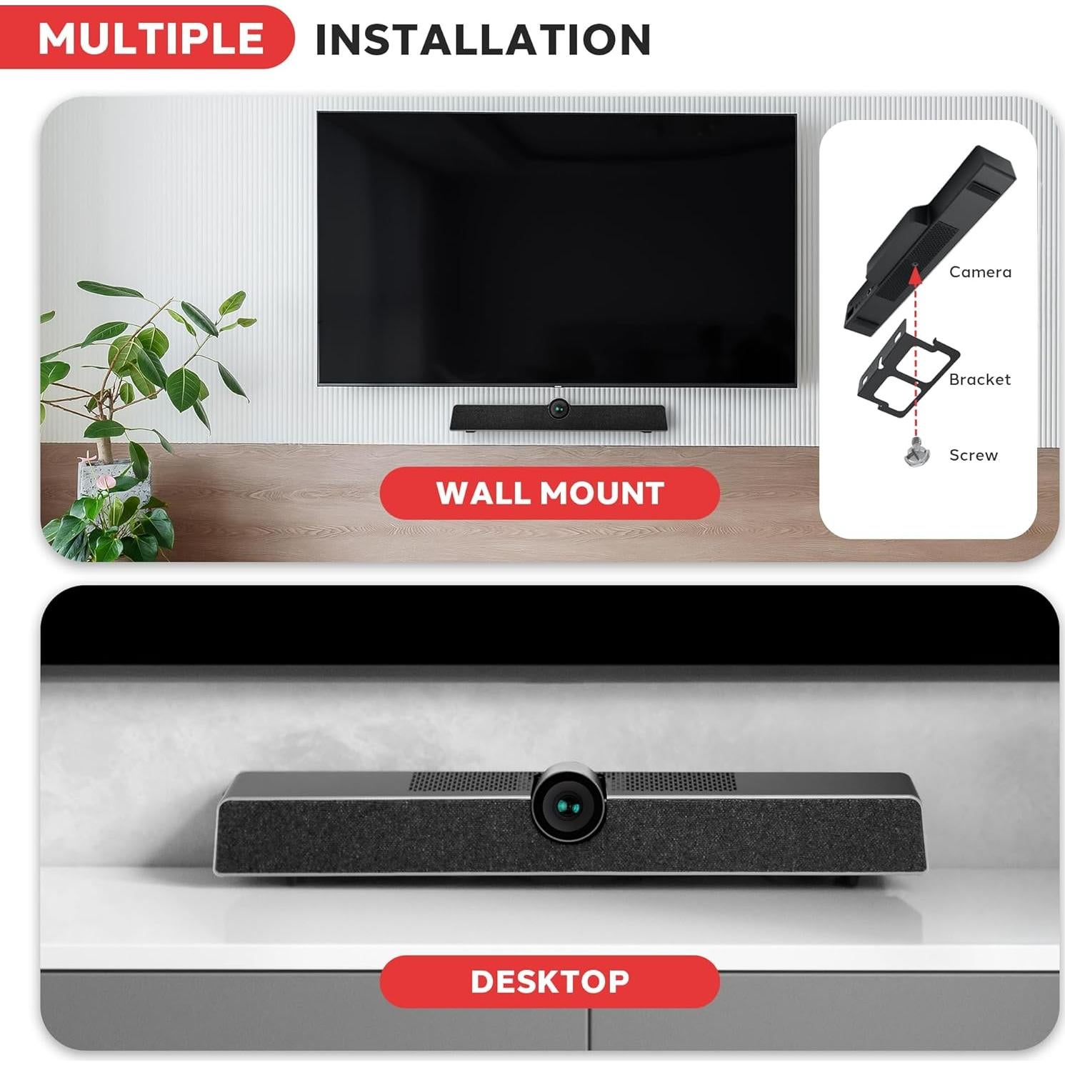 Cámara de Conferencia 4K Pyle con Zoom 5X y Micrófono 8m