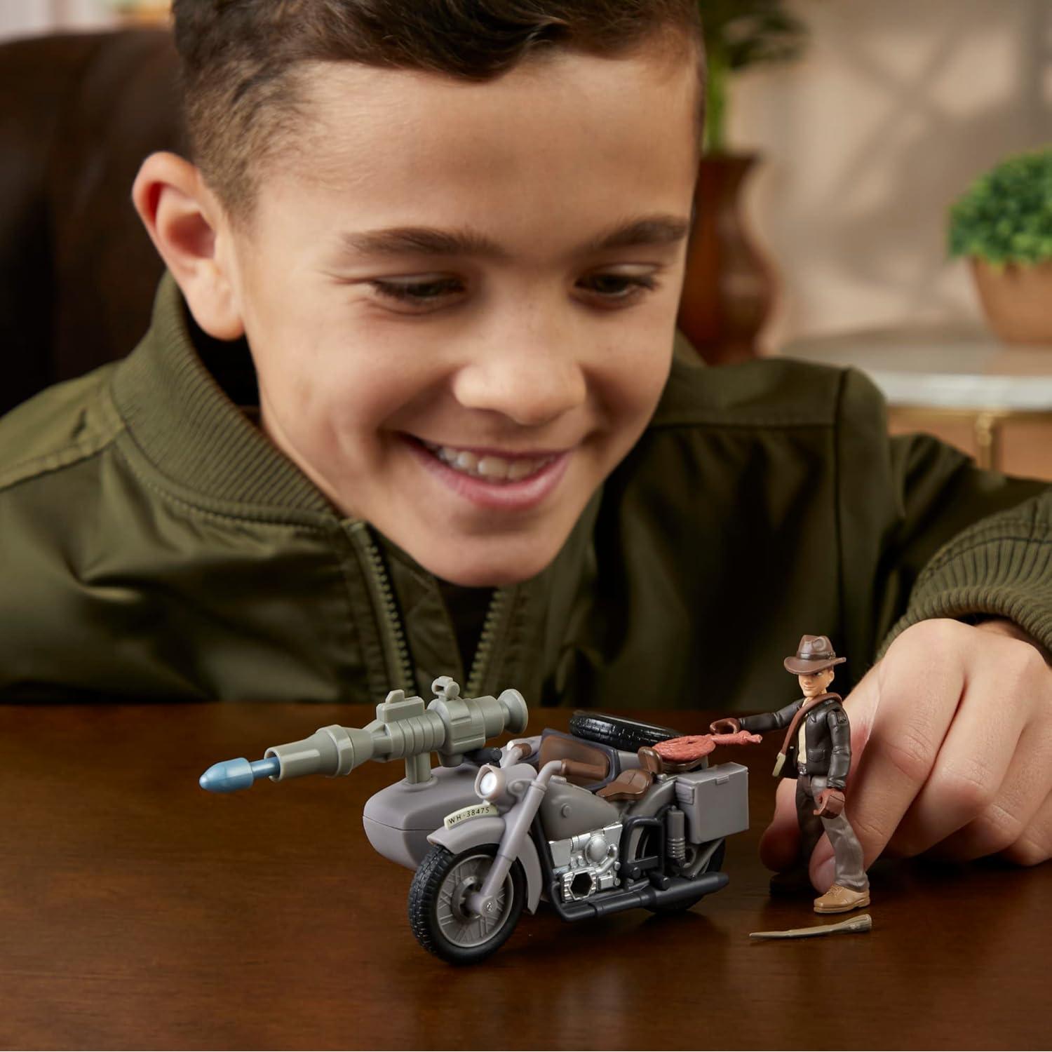 Indiana Jones Set de Figura y Motocicleta Hasbro 6,35 cm