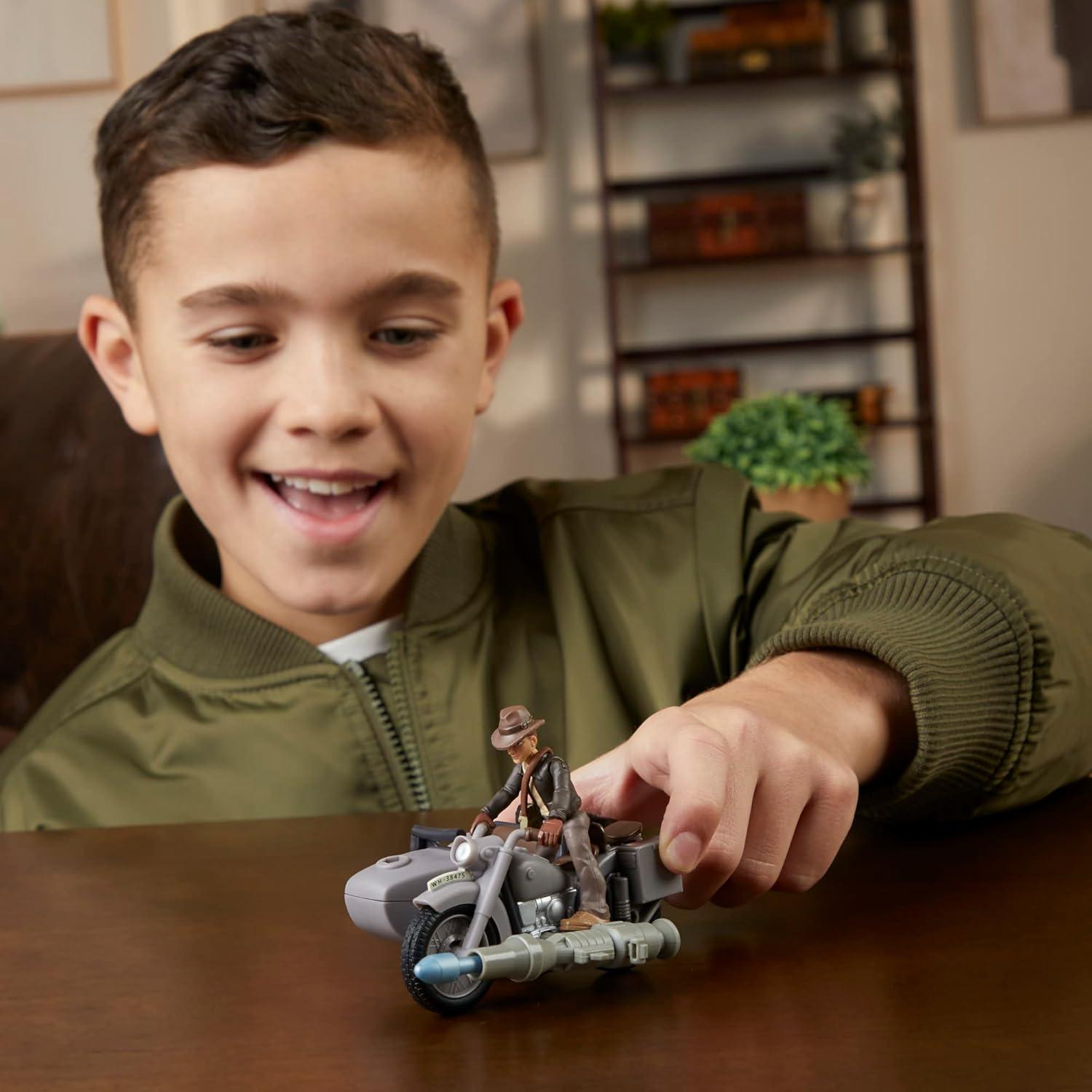 Indiana Jones Set de Figura y Motocicleta Hasbro 6,35 cm