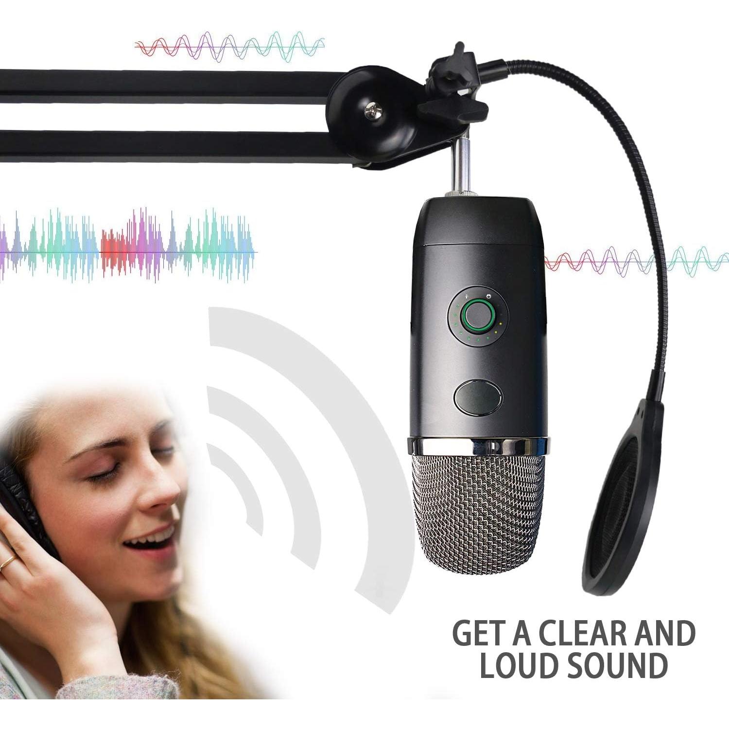 Filtro Pop Antiviento YOUSHARES para Micrófono Blue Yeti X