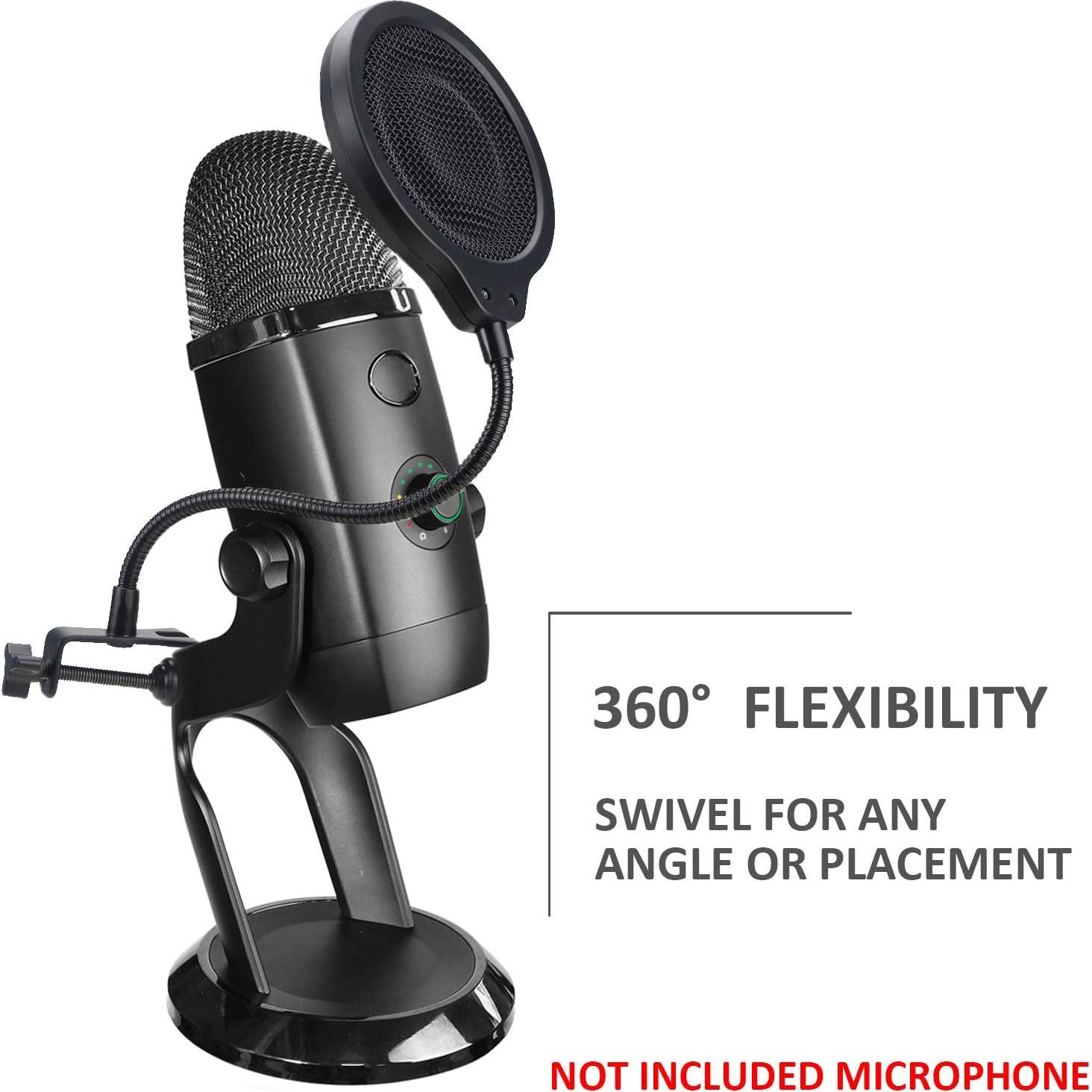 Filtro Pop Antiviento YOUSHARES para Micrófono Blue Yeti X