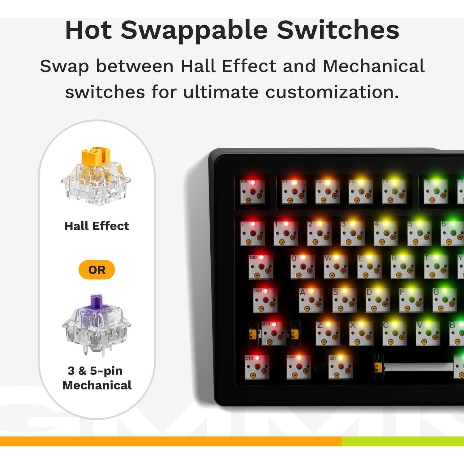 Teclado Mecánico Glorious GMMK 3 HE 75% Negro Hotswappable