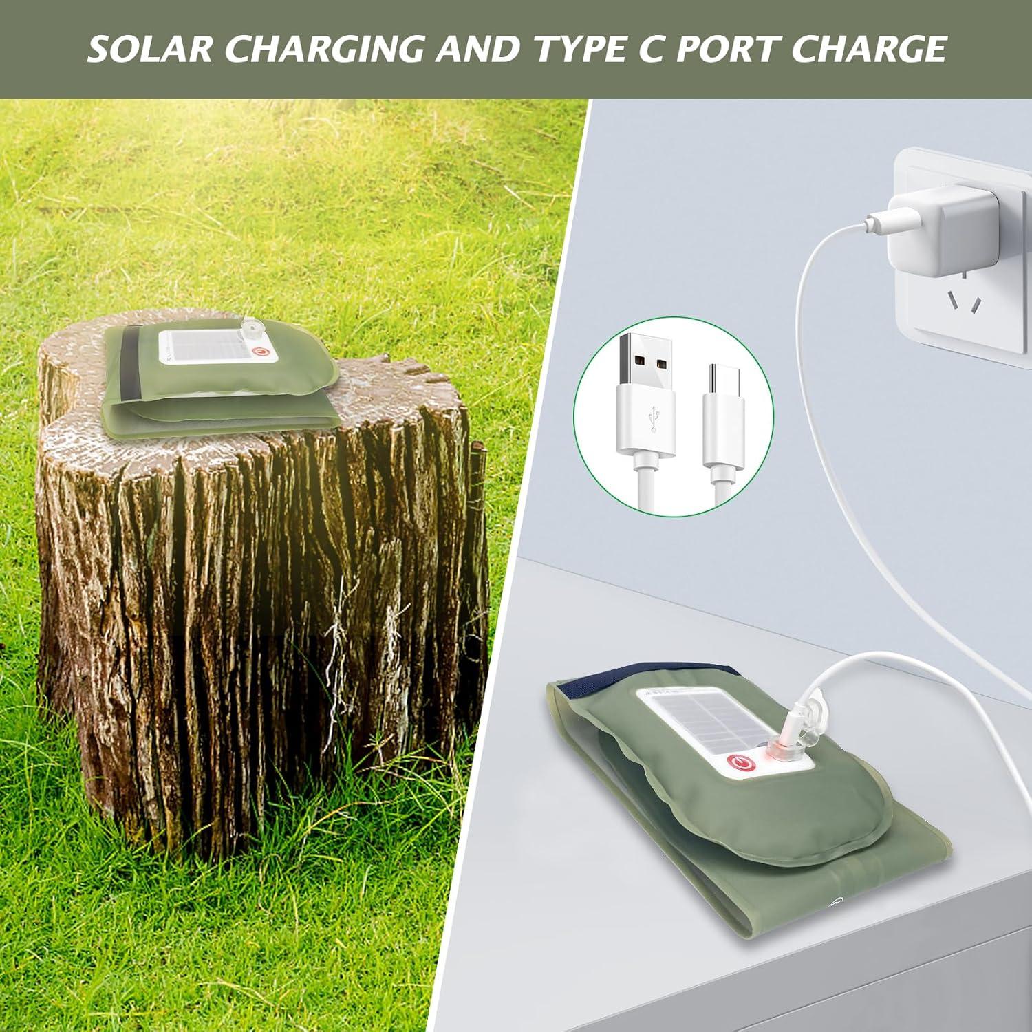 Luz de Camping Inflable Solar Qoolife 60cm IP66