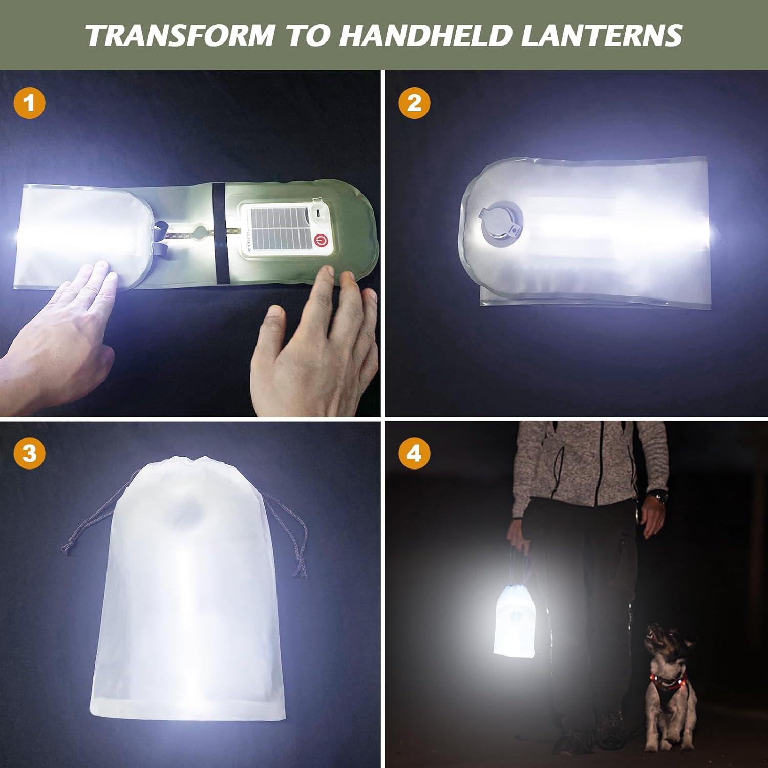 Luz de Camping Inflable Solar Qoolife 60cm IP66