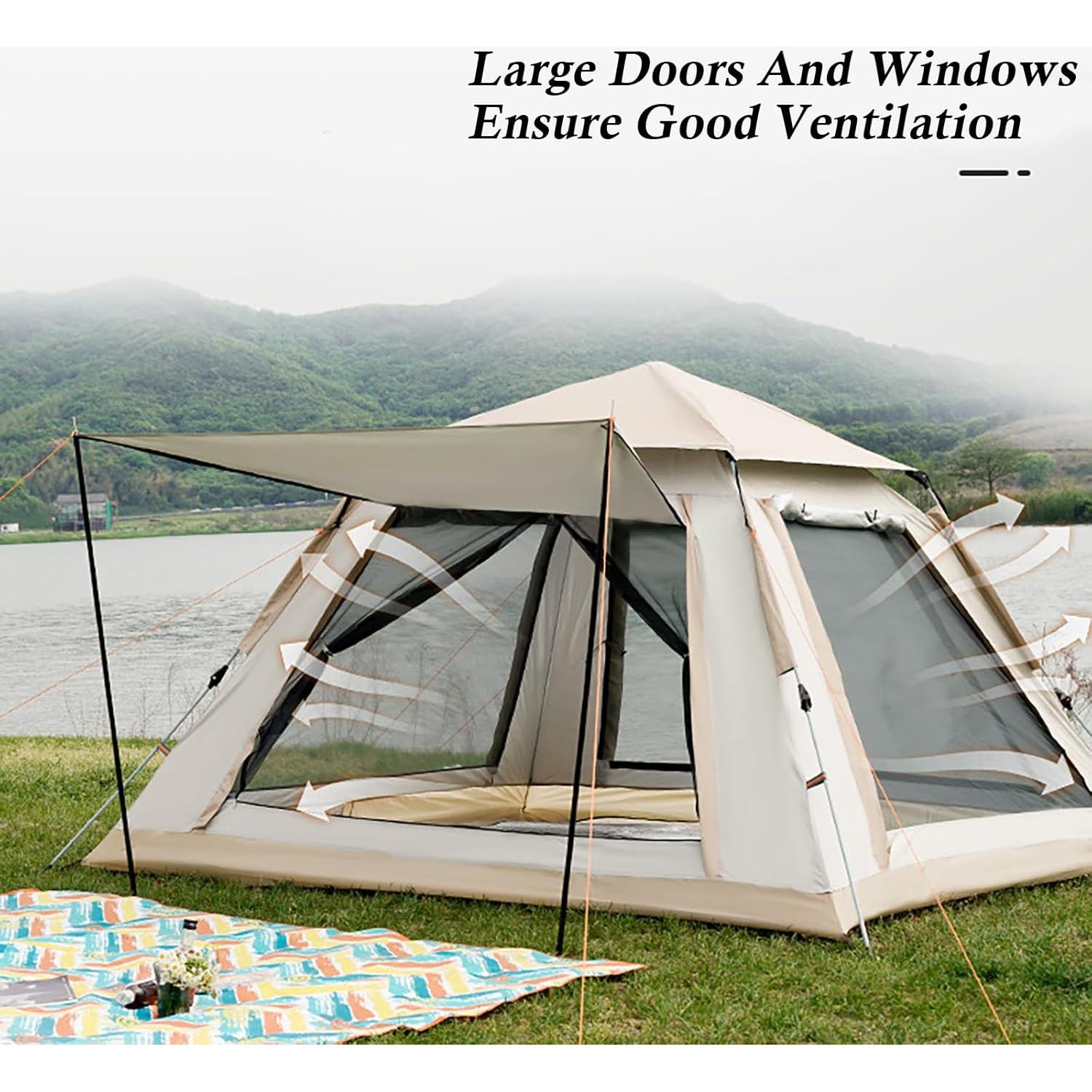 Carpa de Camping Instantánea Blackpongo BG2406 para 4 Personas