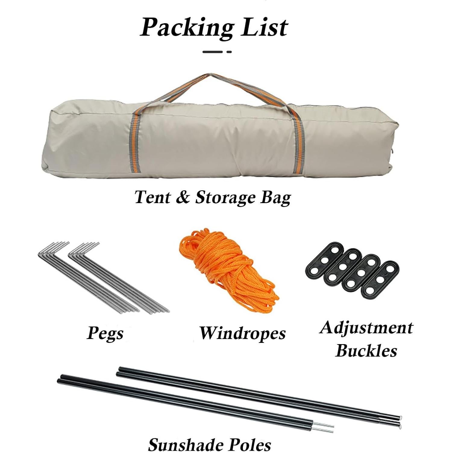 Carpa de Camping Instantánea Blackpongo BG2406 para 4 Personas