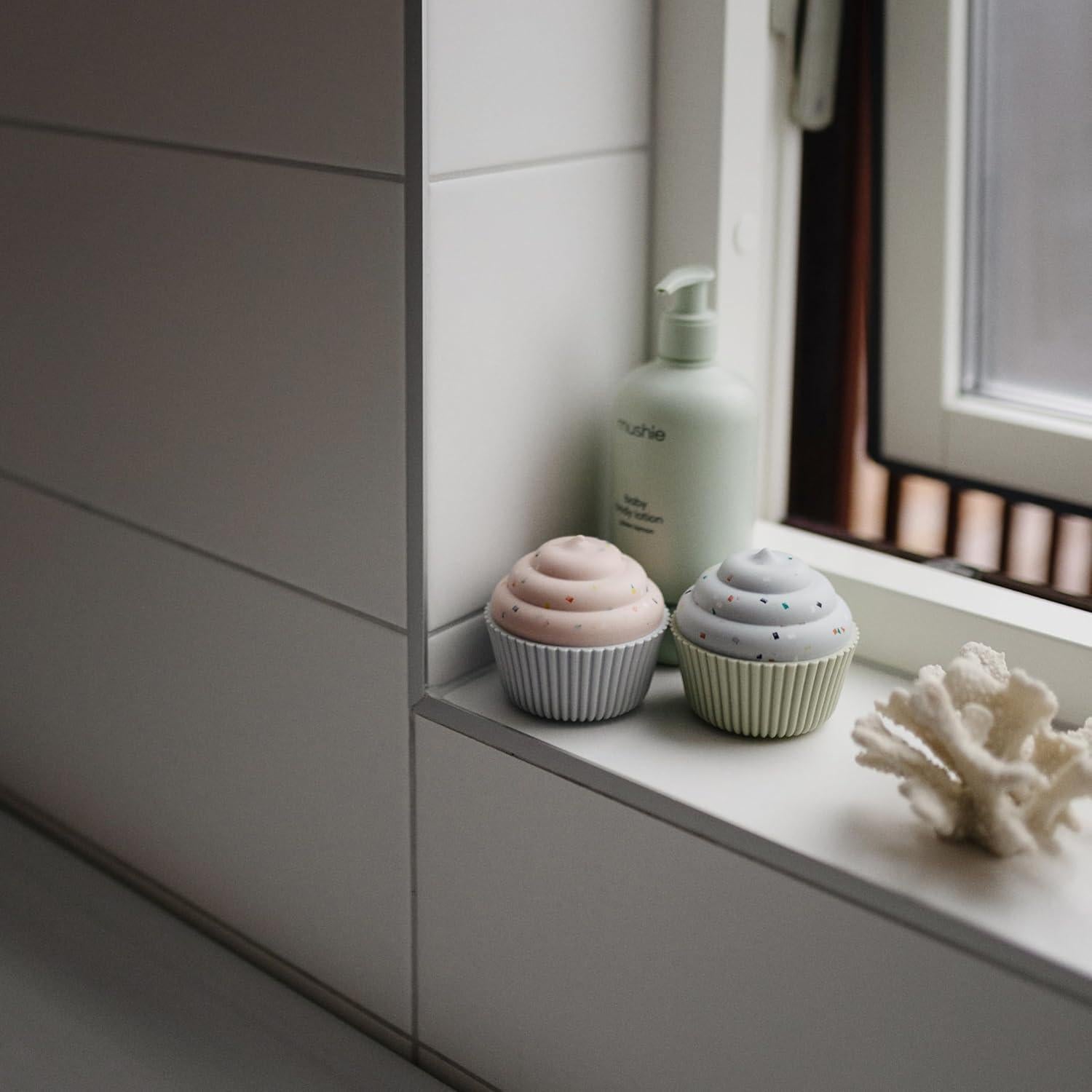 Juguete de Cupcake de Silicona Mushie - Paquete de 4