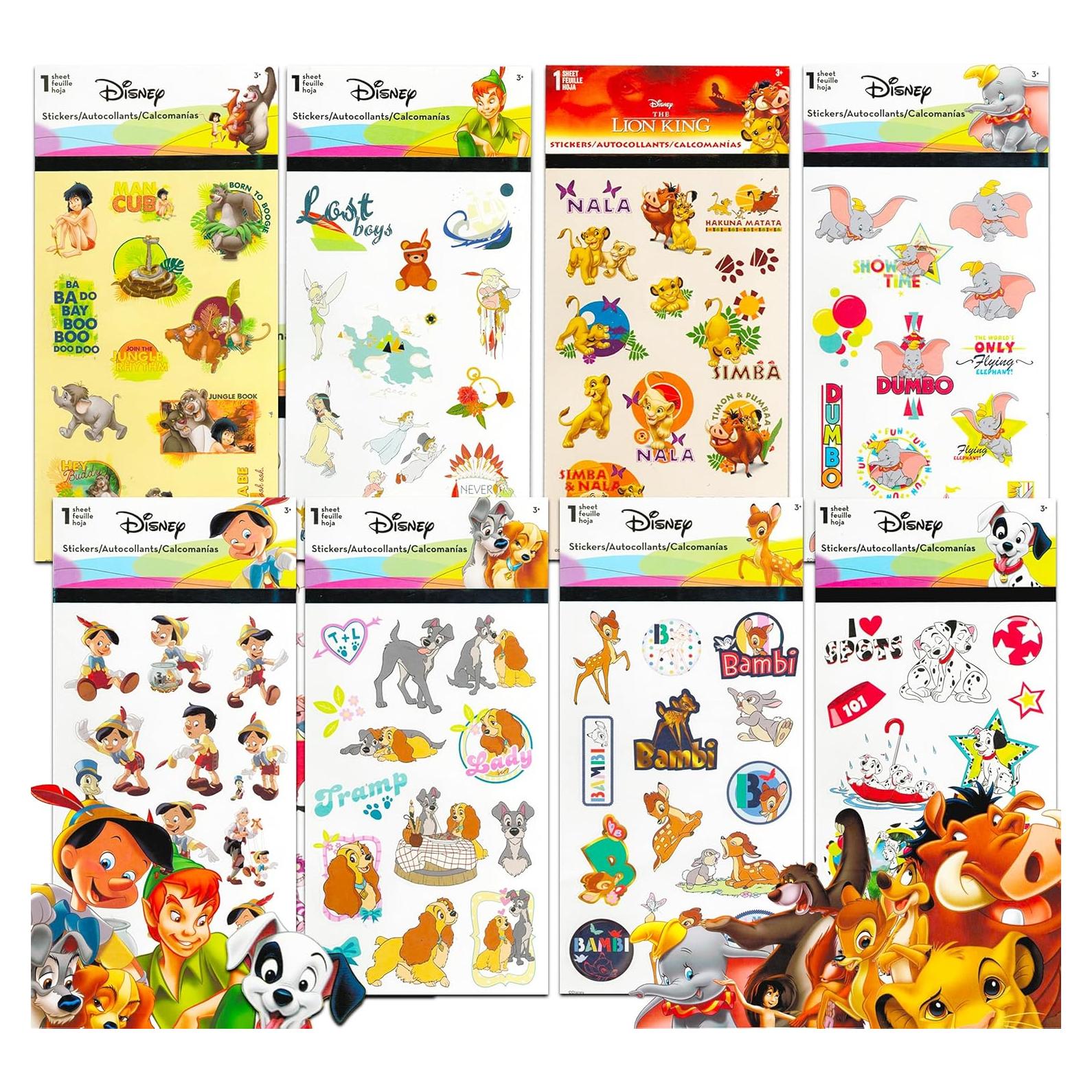 Surtido de Stickers Clásicos de Disney - 200 Stickers