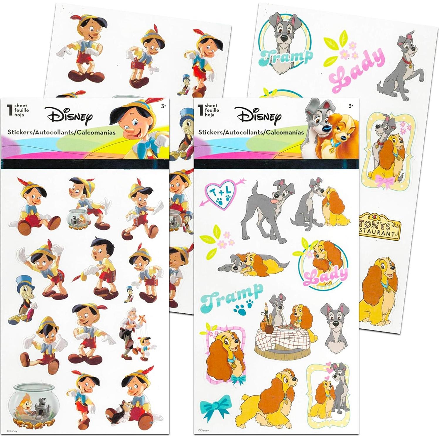 Surtido de Stickers Clásicos de Disney - 200 Stickers
