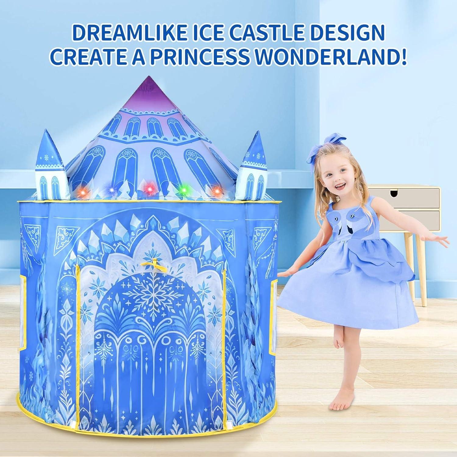 Carpa de Juego Pop Up Frozen 134 cm con Luces LED